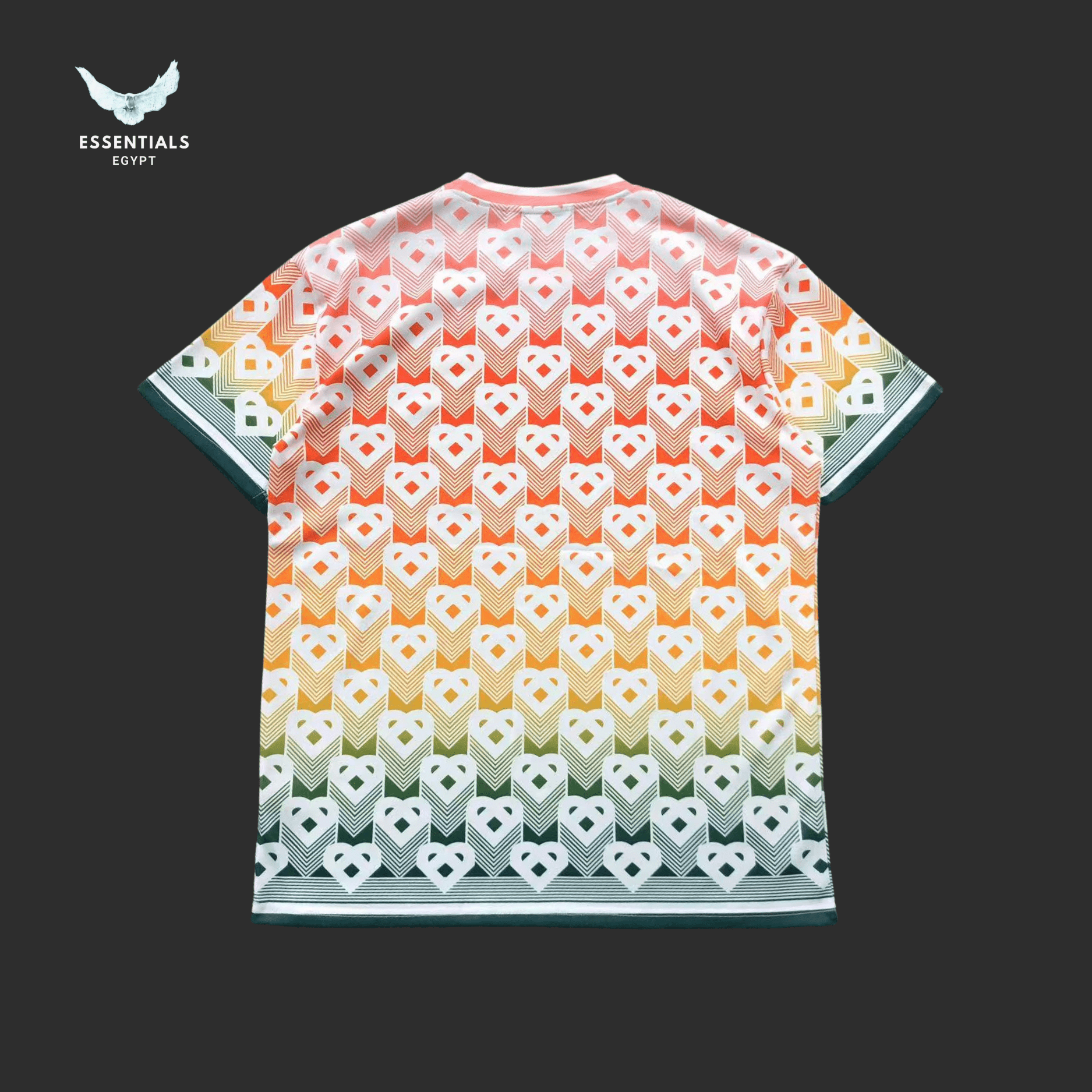 Casablanca T-Shirt – Rainbow Monogram Fade - ESSENTIALS EGYPT