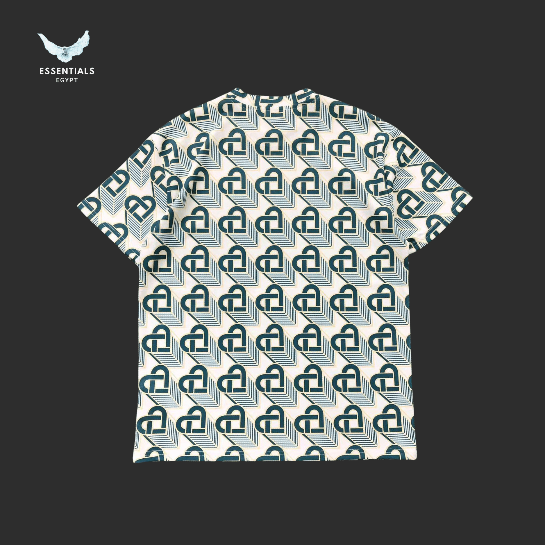 Casablanca T-Shirt – Monogram All - Over - ESSENTIALS EGYPT