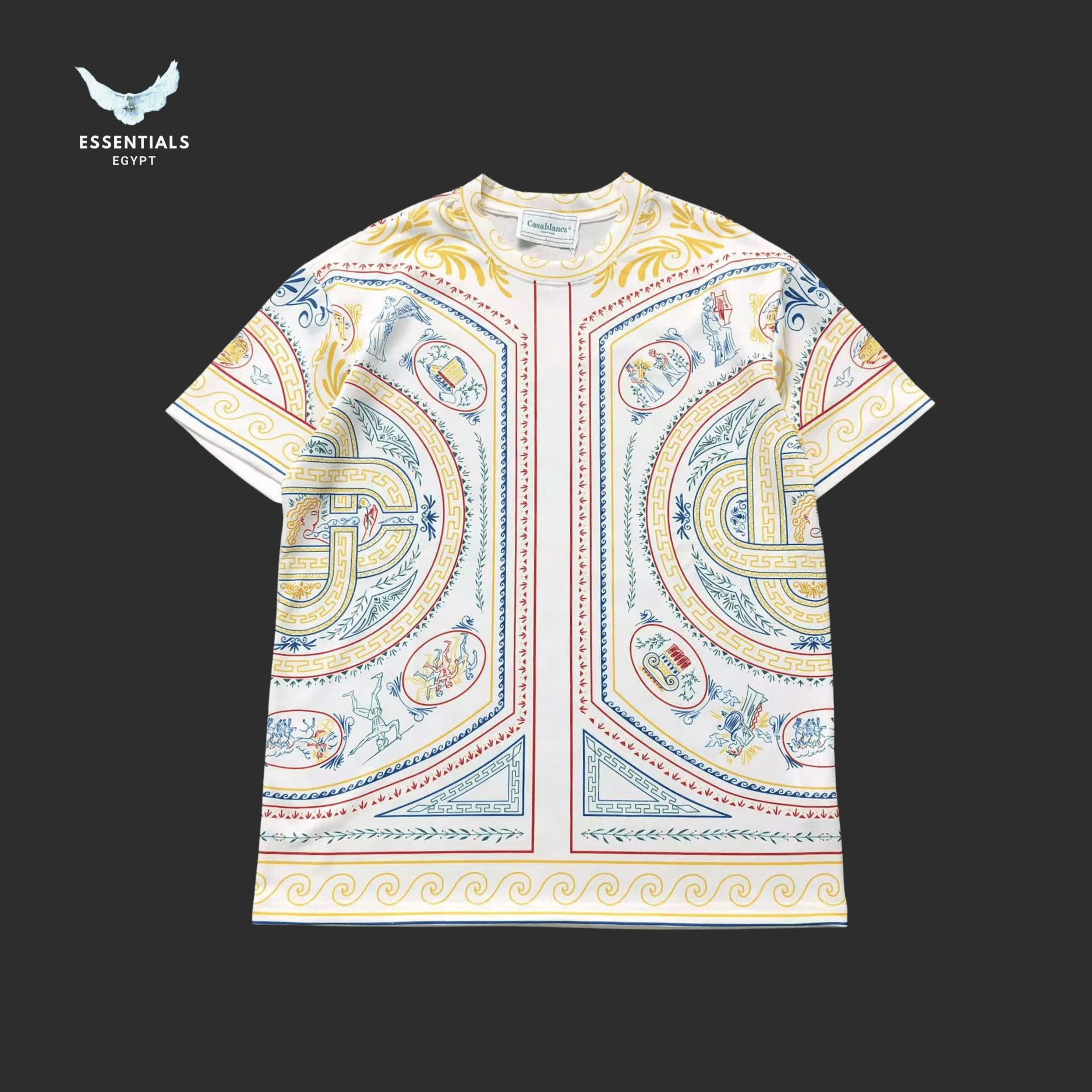 Casablanca T-Shirt – Greek Mosaic - ESSENTIALS EGYPT