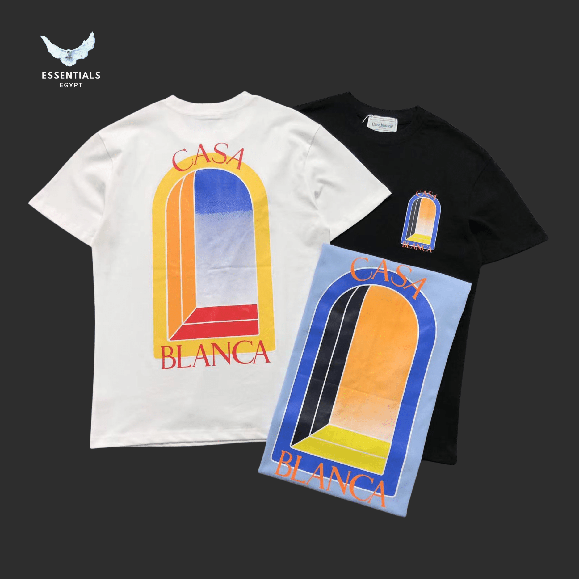 Casablanca T-Shirt – Sunset Arch Print - ESSENTIALS EGYPT