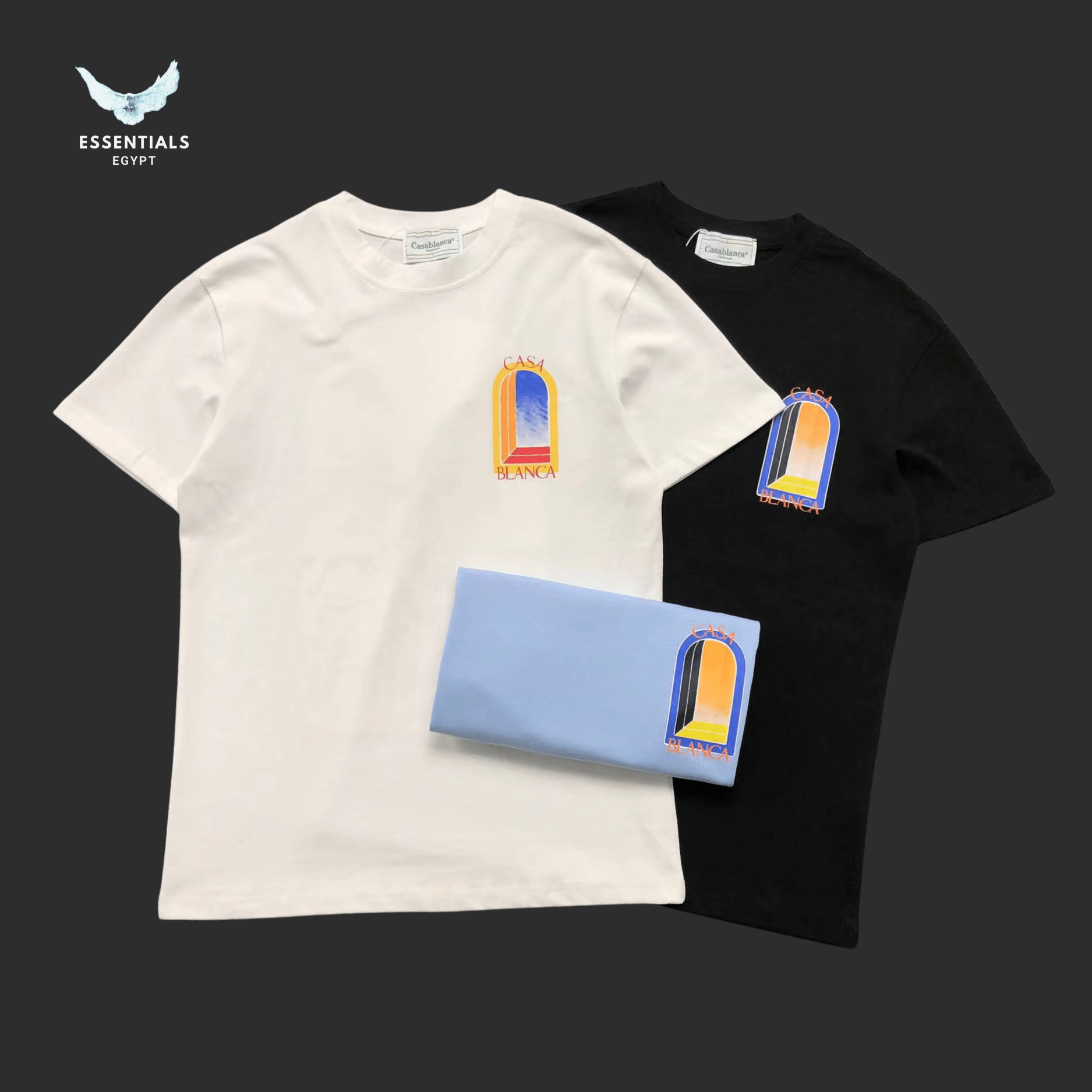Casablanca T-Shirt – Sunset Arch Print - ESSENTIALS EGYPT