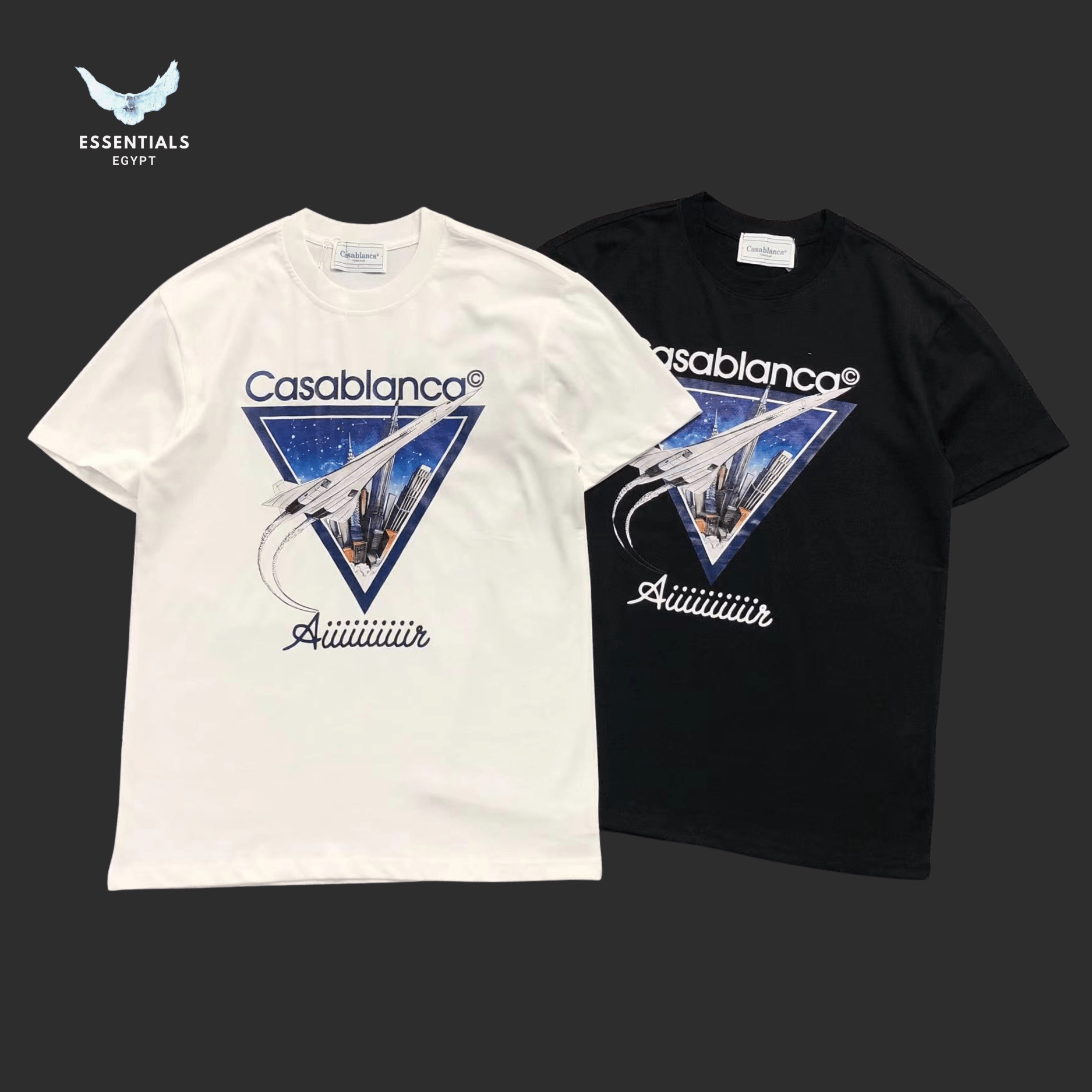 Casablanca T-Shirt – Montagne Sportif Graphic - ESSENTIALS EGYPT