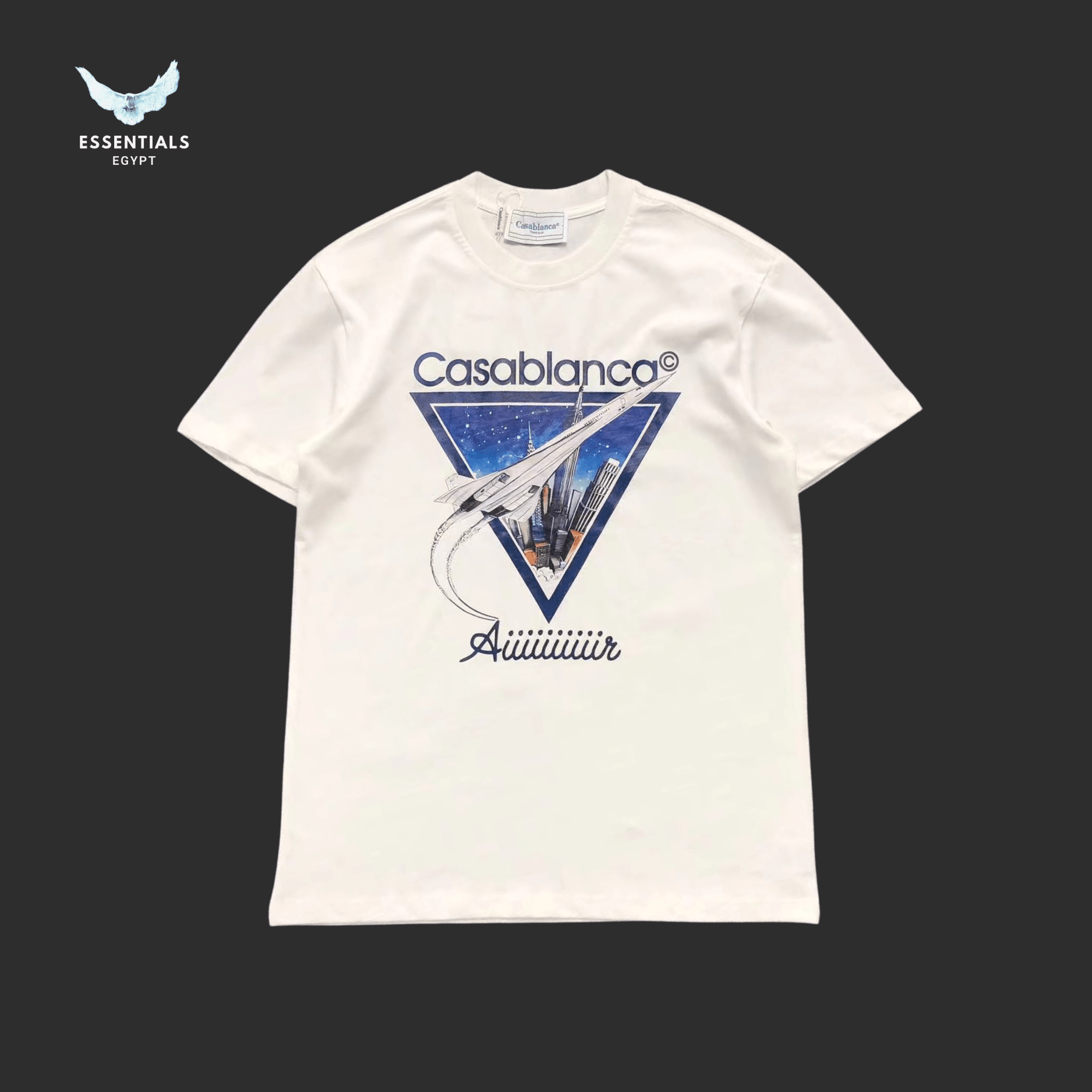 Casablanca T-Shirt – Montagne Sportif Graphic - ESSENTIALS EGYPT