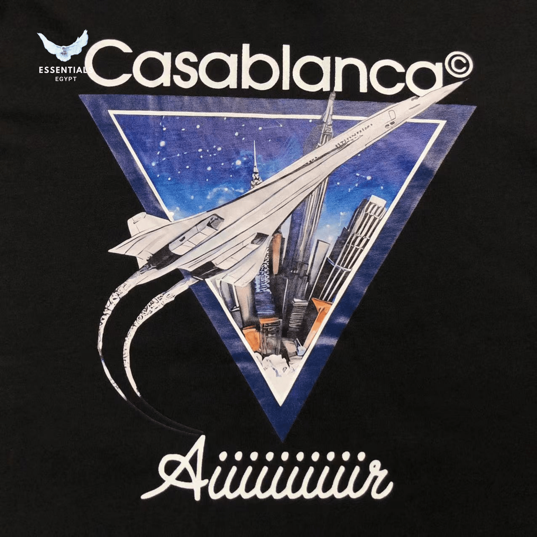 Casablanca T-Shirt – Montagne Sportif Graphic - ESSENTIALS EGYPT