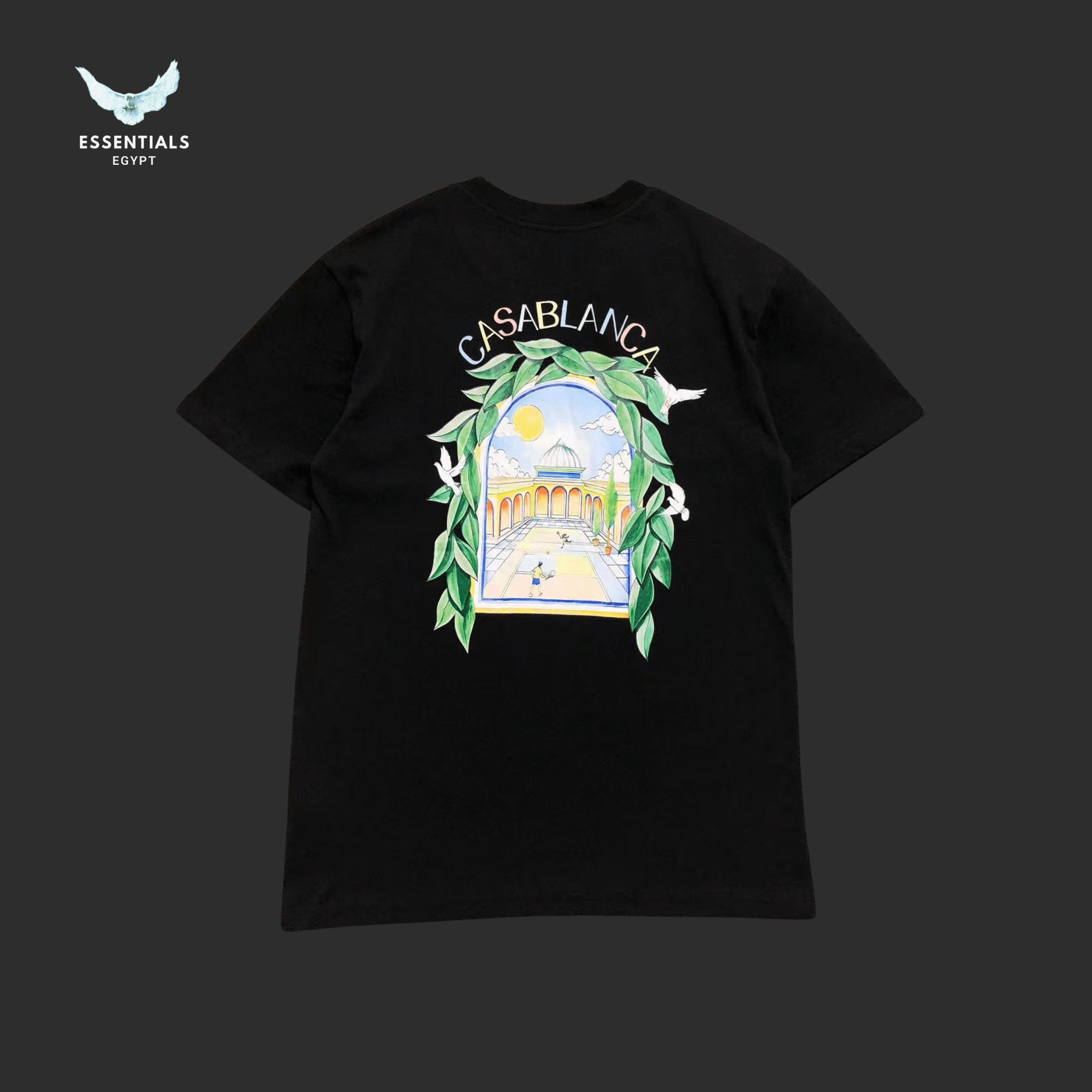 Casablanca T-Shirt – Archway with Leaf Frame - ESSENTIALS EGYPT