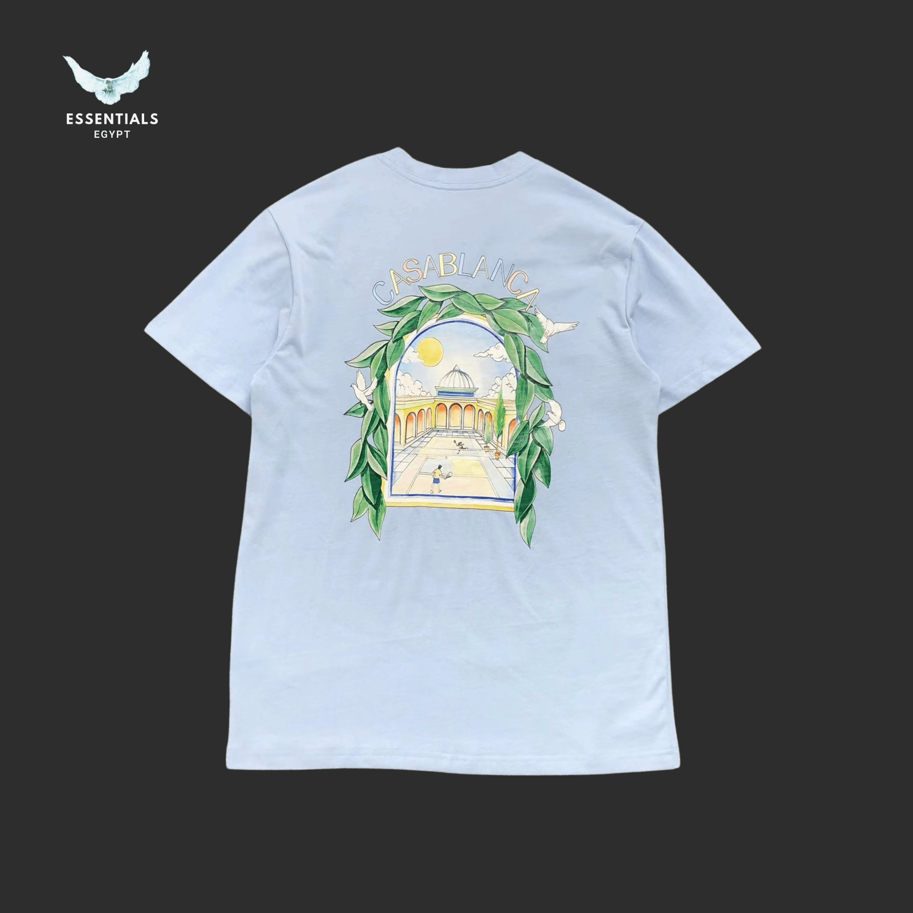 Casablanca T-Shirt – Archway with Leaf Frame - ESSENTIALS EGYPT