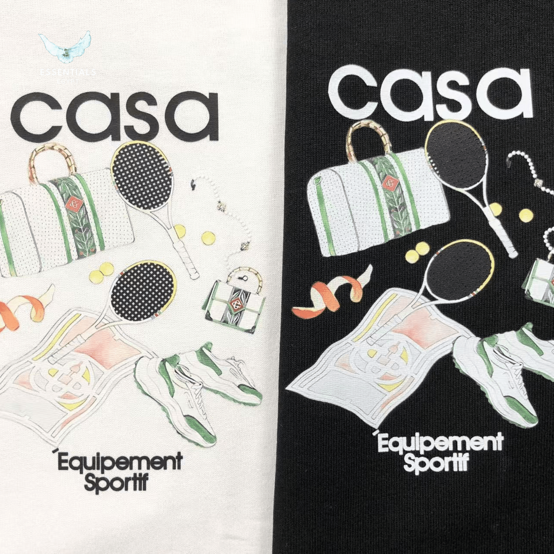 Casablanca T-Shirt – Experimental Sport Print - ESSENTIALS EGYPT