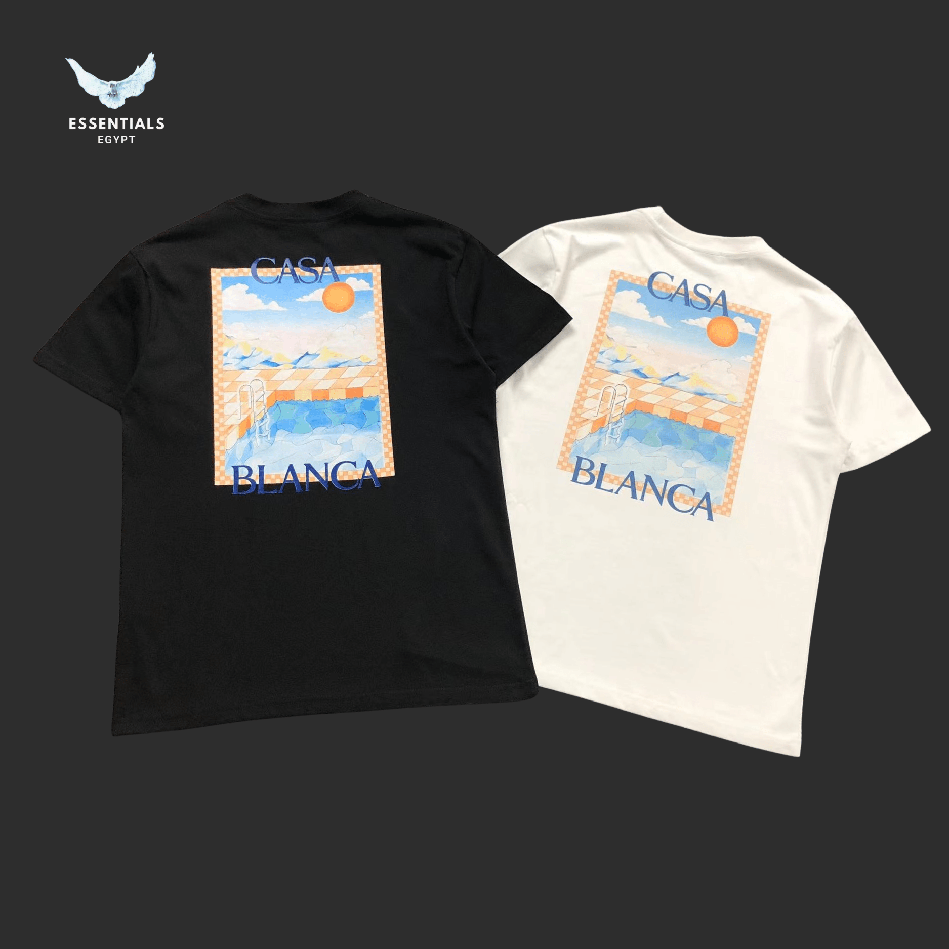 Casablanca T-Shirt – Beach Poster Print - ESSENTIALS EGYPT