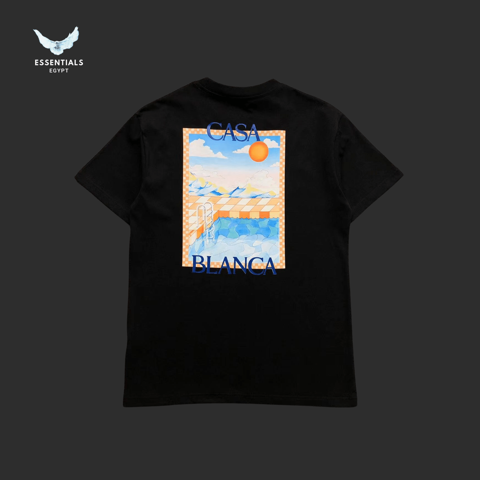 Casablanca T-Shirt – Beach Poster Print - ESSENTIALS EGYPT