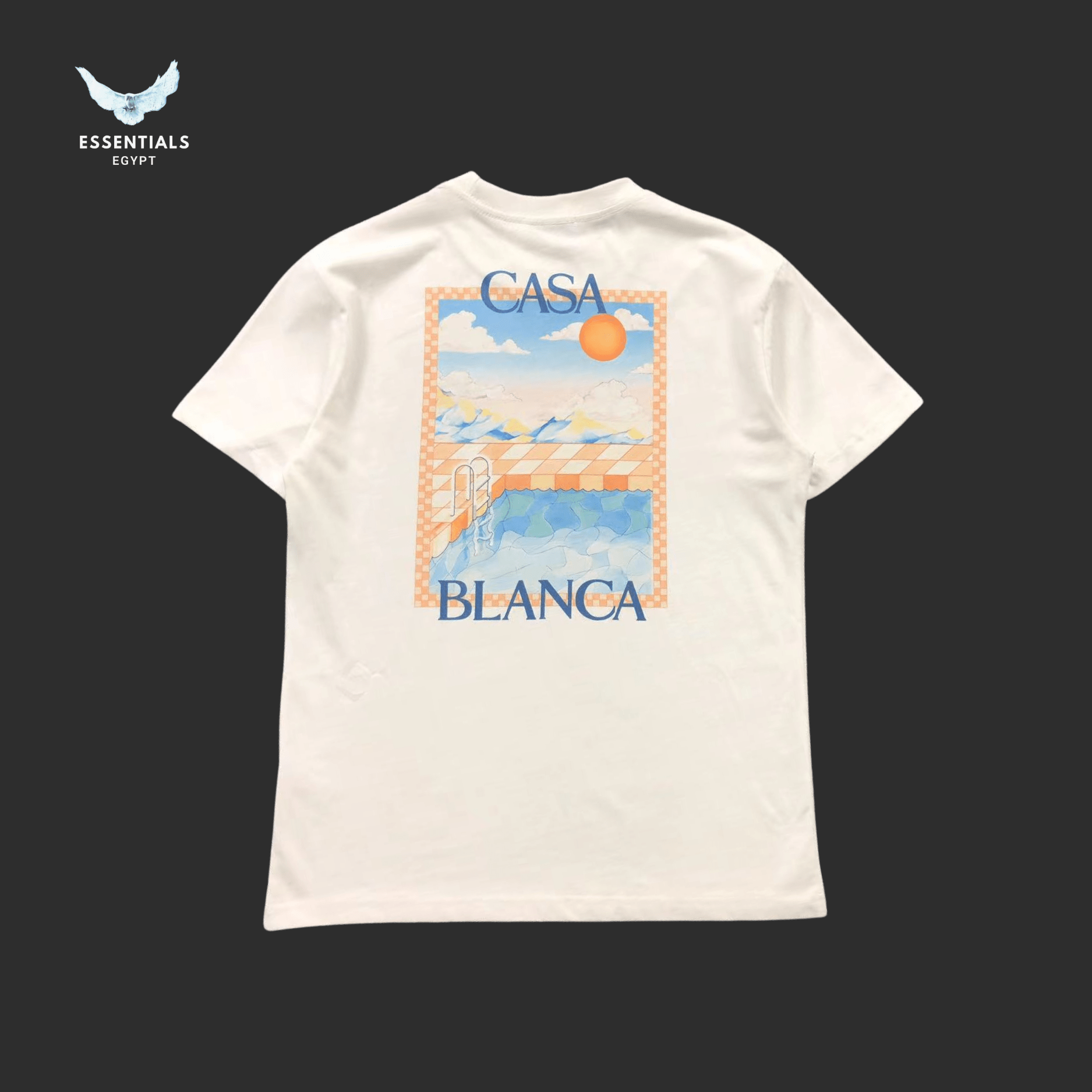 Casablanca T-Shirt – Beach Poster Print - ESSENTIALS EGYPT