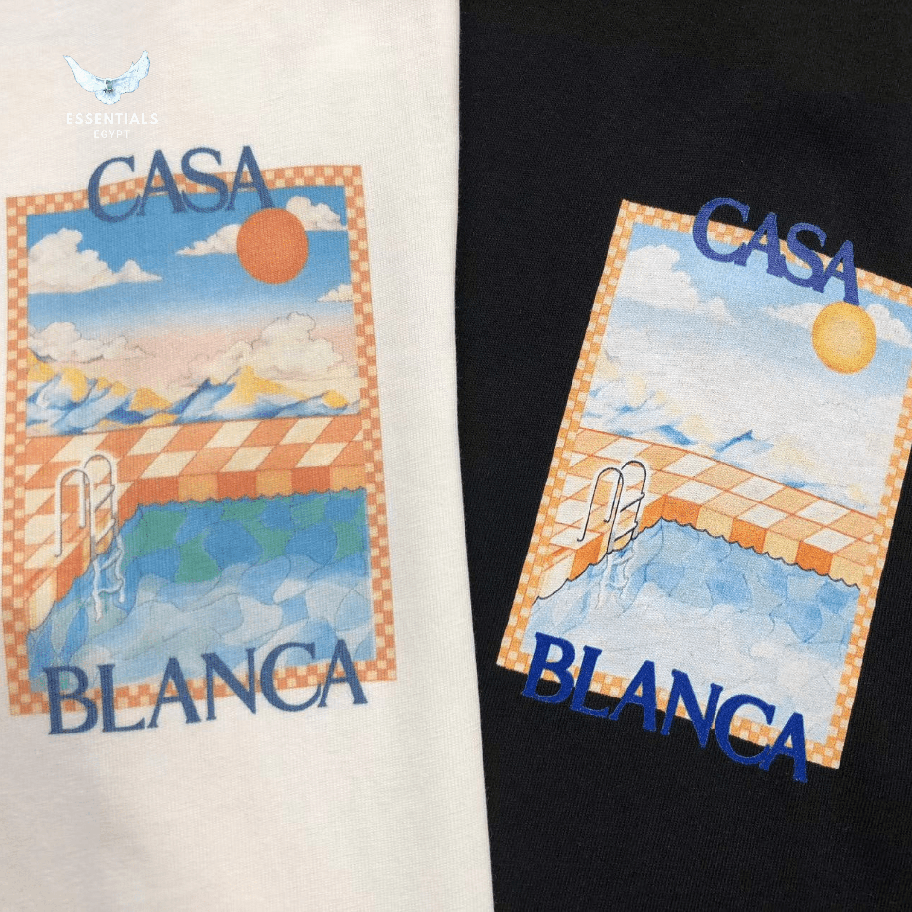 Casablanca T-Shirt – Beach Poster Print - ESSENTIALS EGYPT