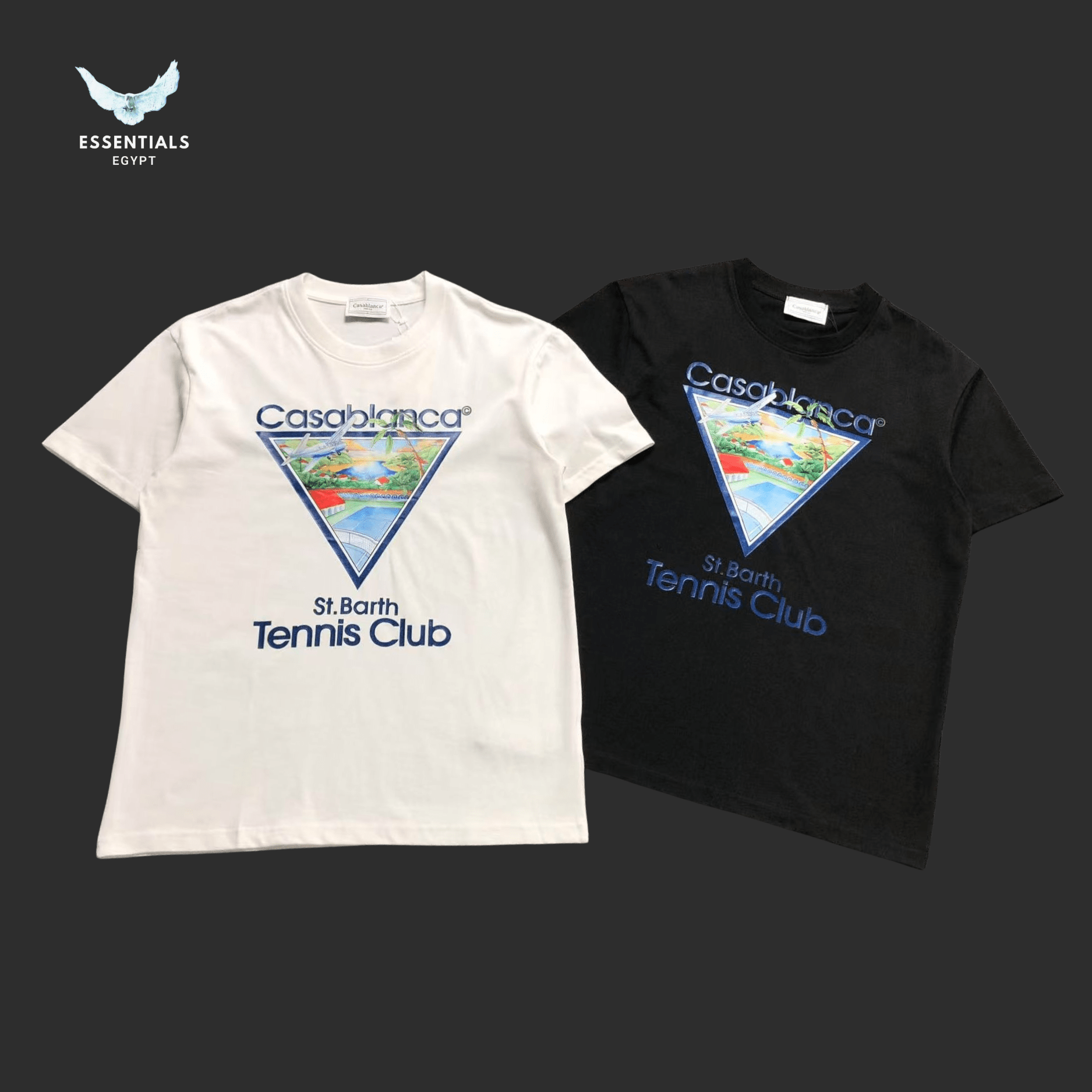 Casablanca T-Shirt – Tennis Club Triangle - ESSENTIALS EGYPT