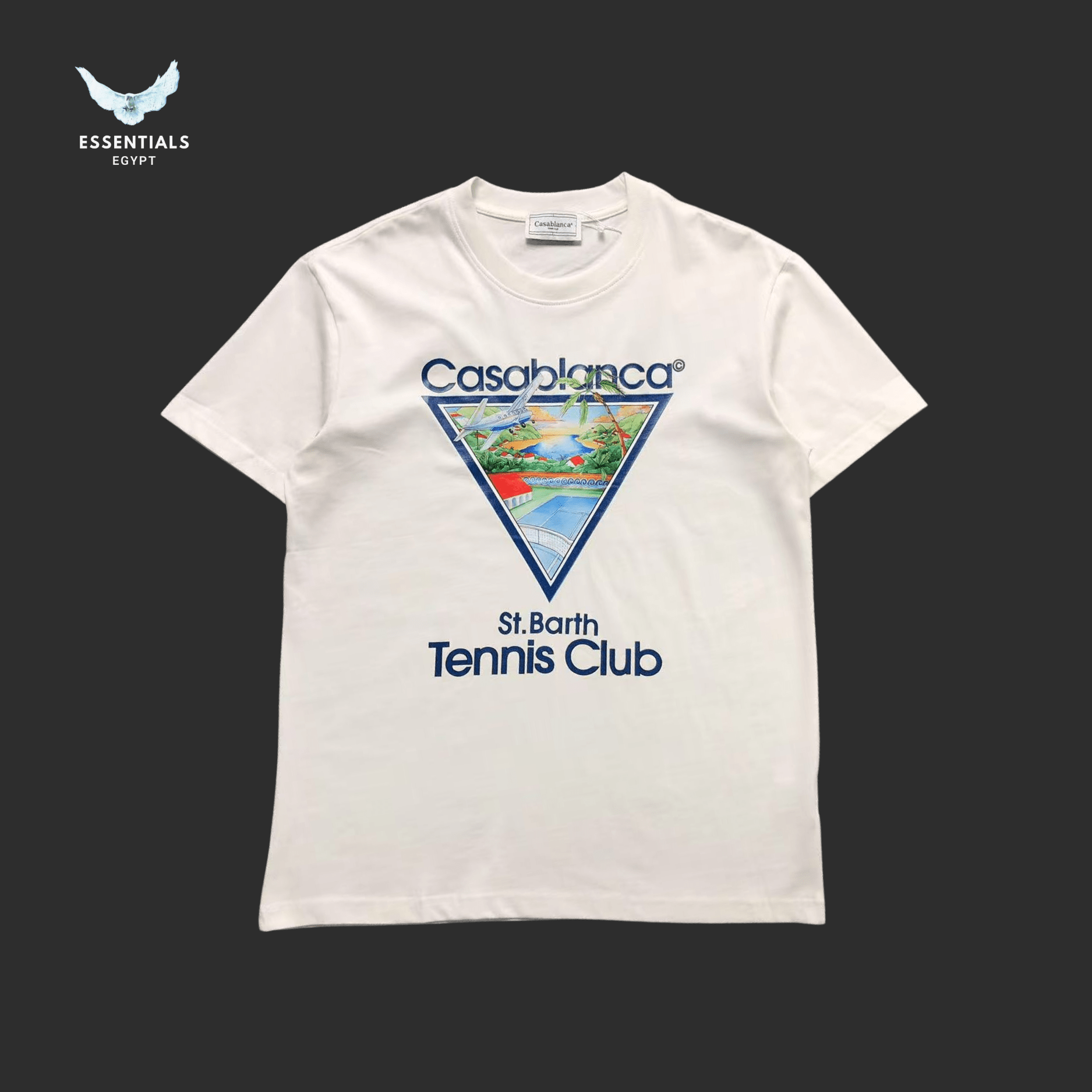 Casablanca T-Shirt – Tennis Club Triangle - ESSENTIALS EGYPT