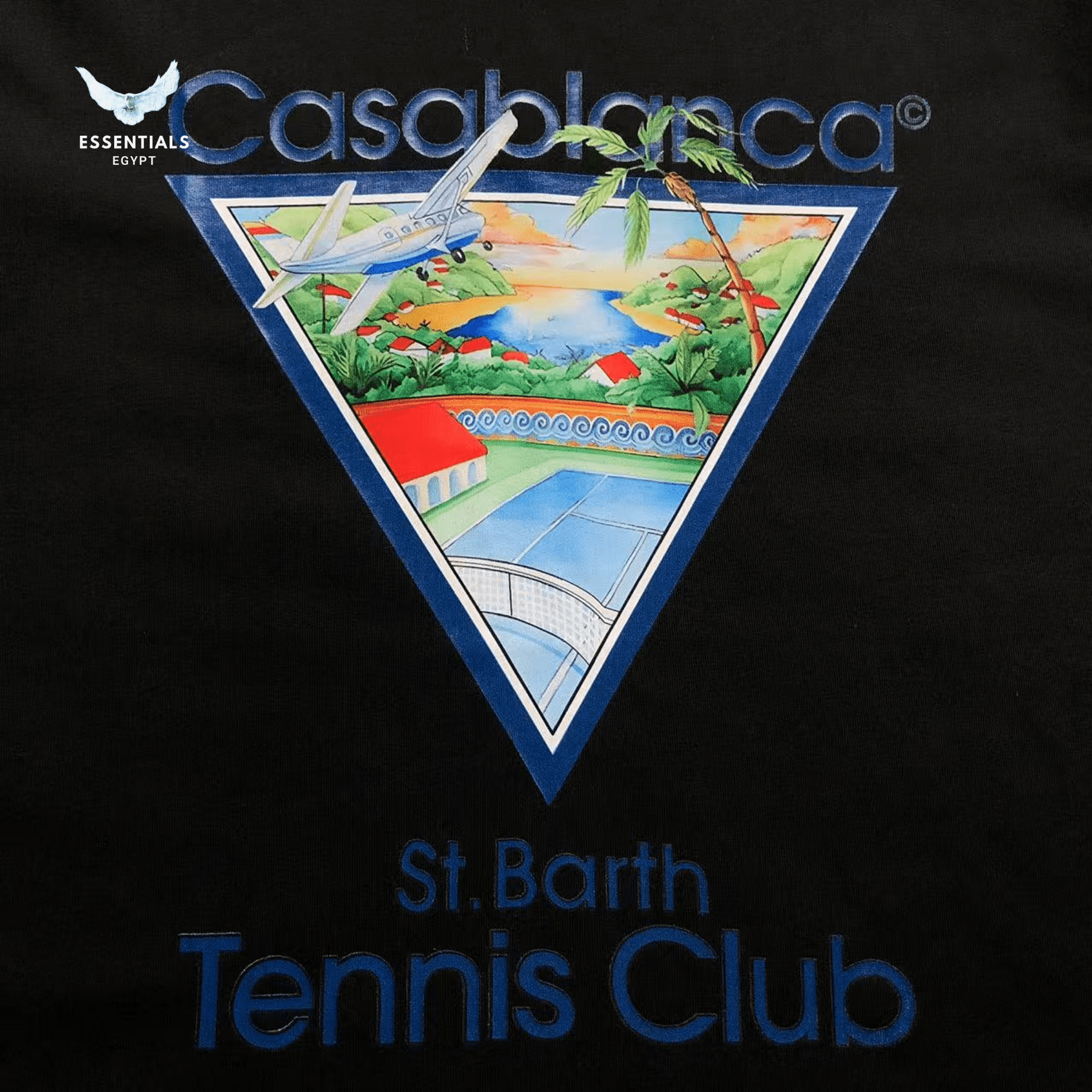 Casablanca T-Shirt – Tennis Club Triangle - ESSENTIALS EGYPT
