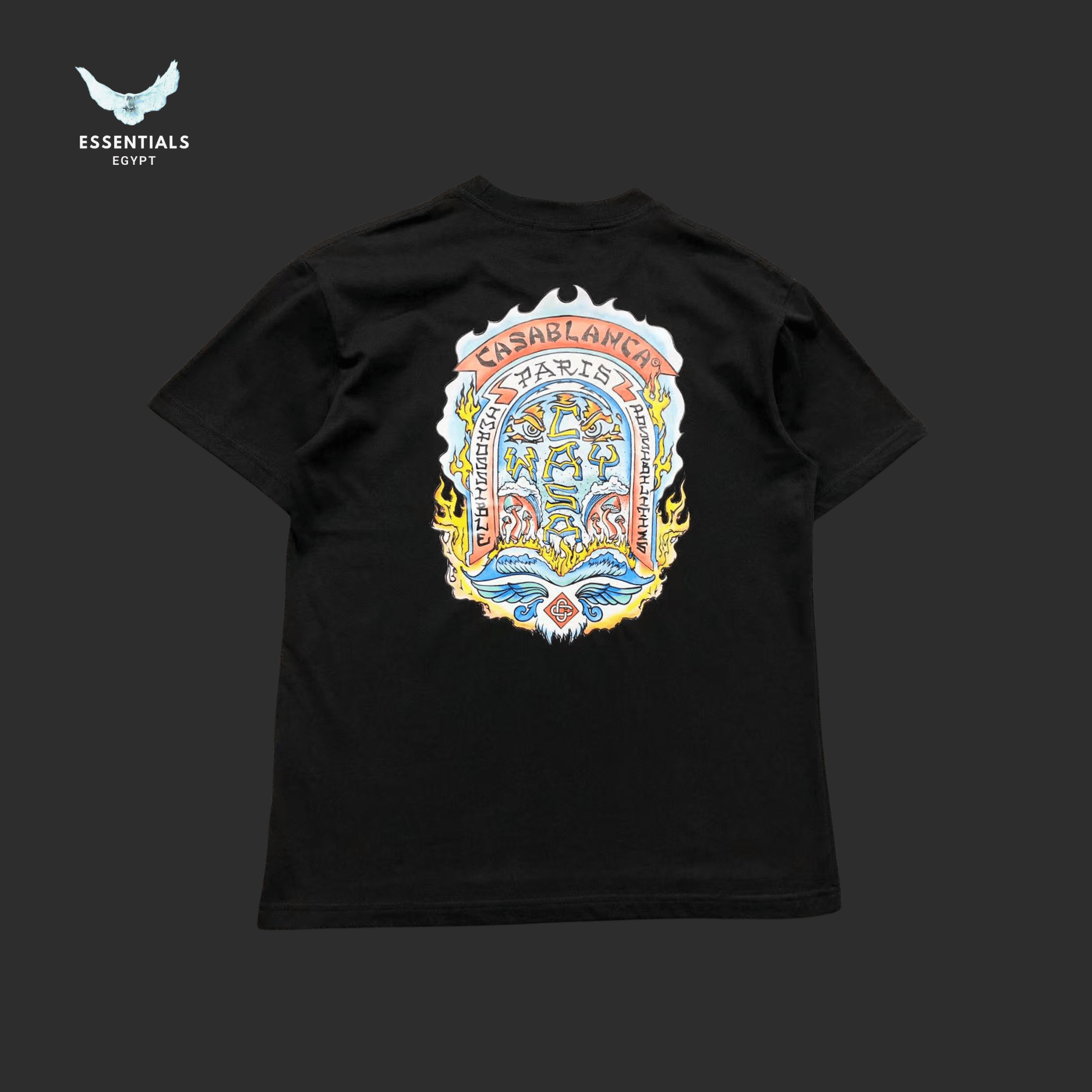 Casablanca T-Shirt – Arch Mosaic Graphic - ESSENTIALS EGYPT