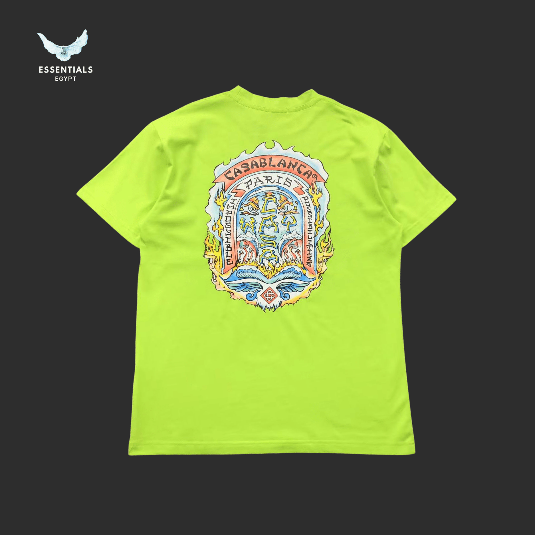 Casablanca T-Shirt – Arch Mosaic Graphic - ESSENTIALS EGYPT