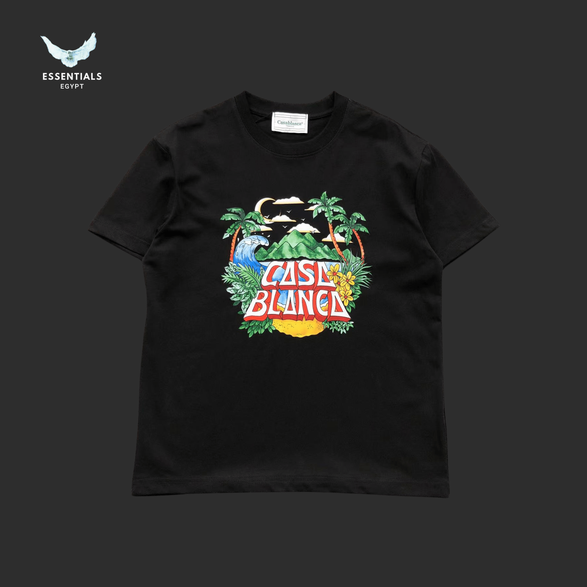 Casablanca T-Shirt – Tropical Logo - ESSENTIALS EGYPT