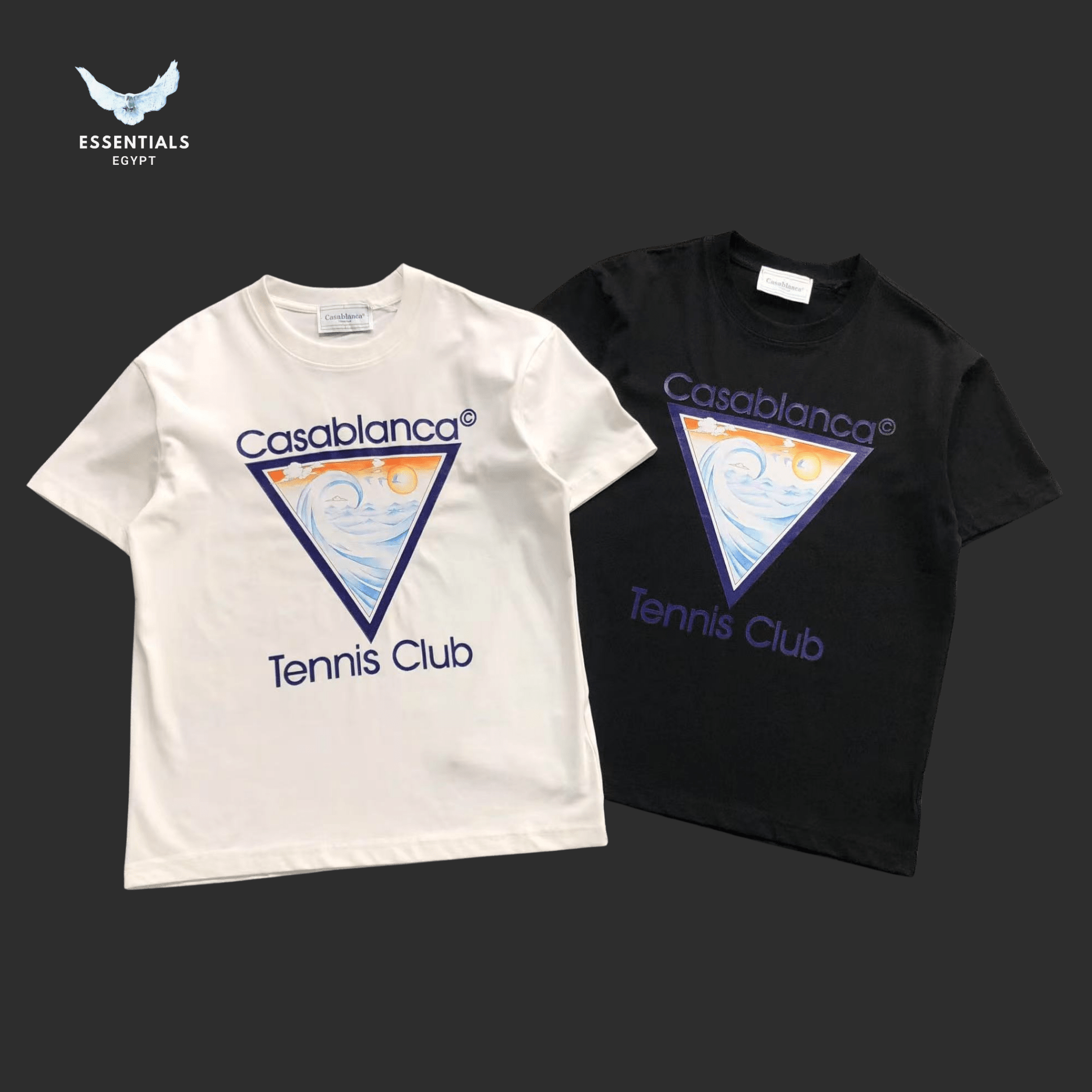 Casablanca T-Shirt – Triangle Logo - ESSENTIALS EGYPT