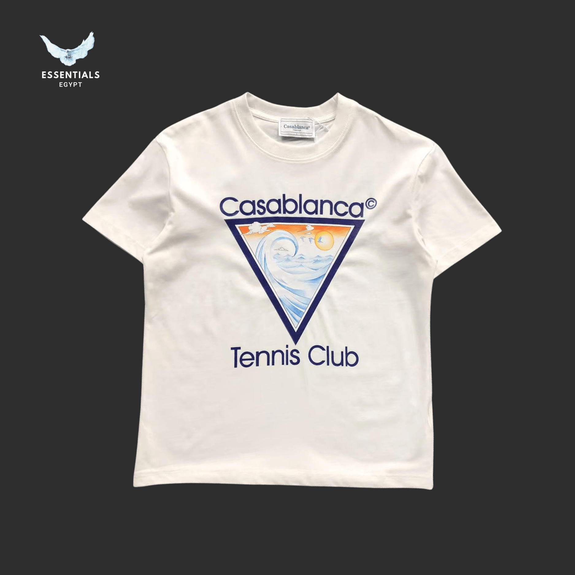 Casablanca T-Shirt – Triangle Logo - ESSENTIALS EGYPT