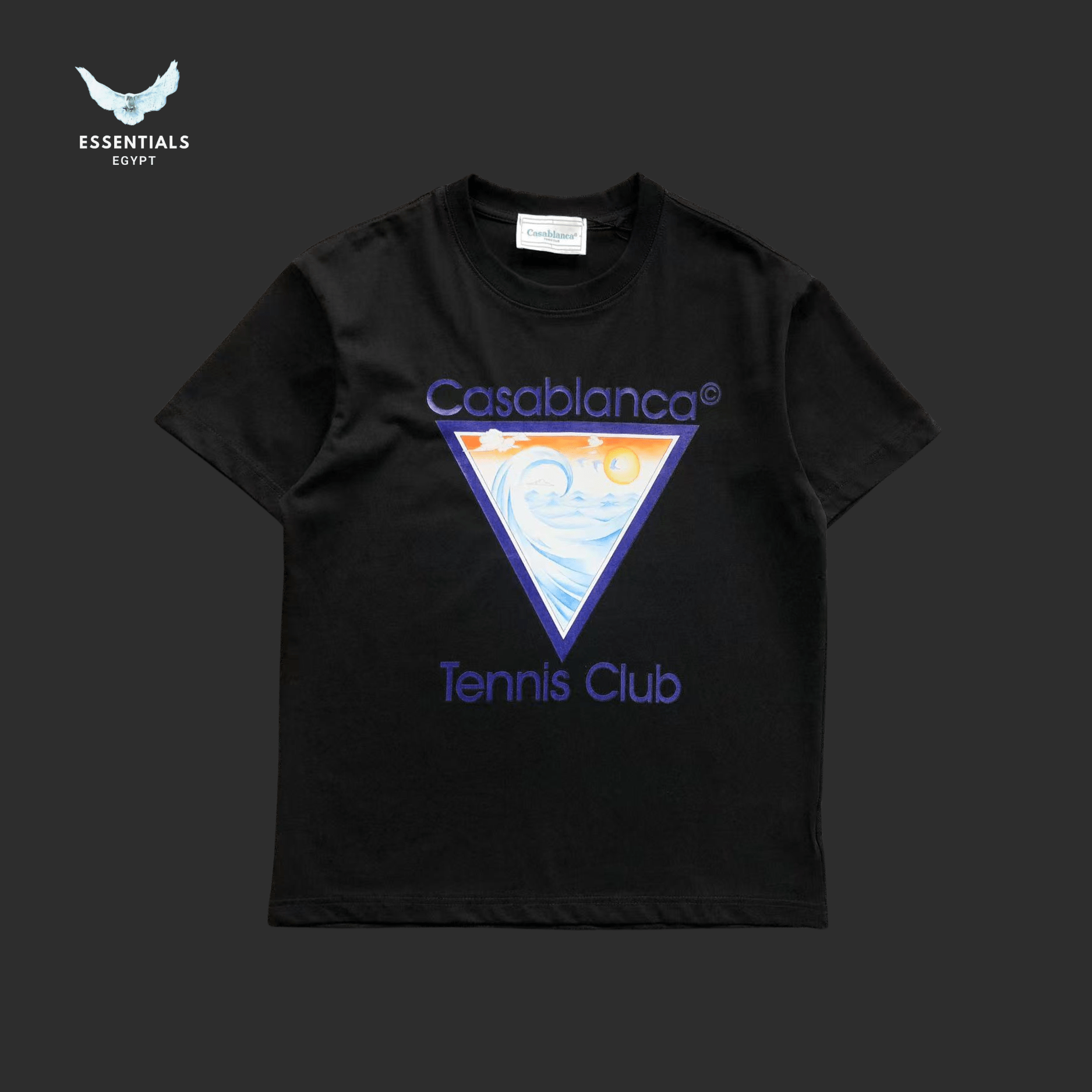 Casablanca T-Shirt – Triangle Logo - ESSENTIALS EGYPT