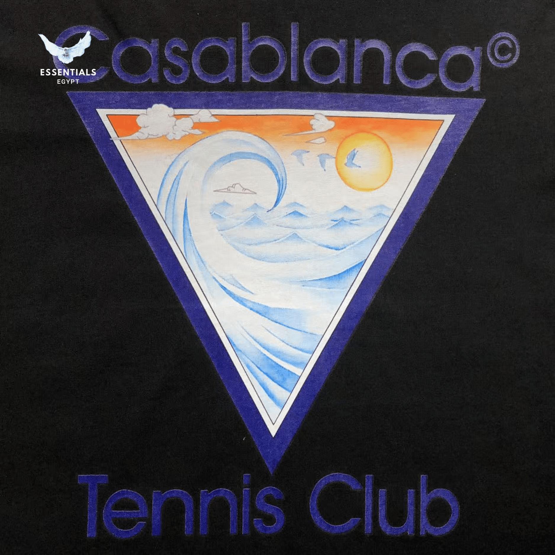 Casablanca T-Shirt – Triangle Logo - ESSENTIALS EGYPT