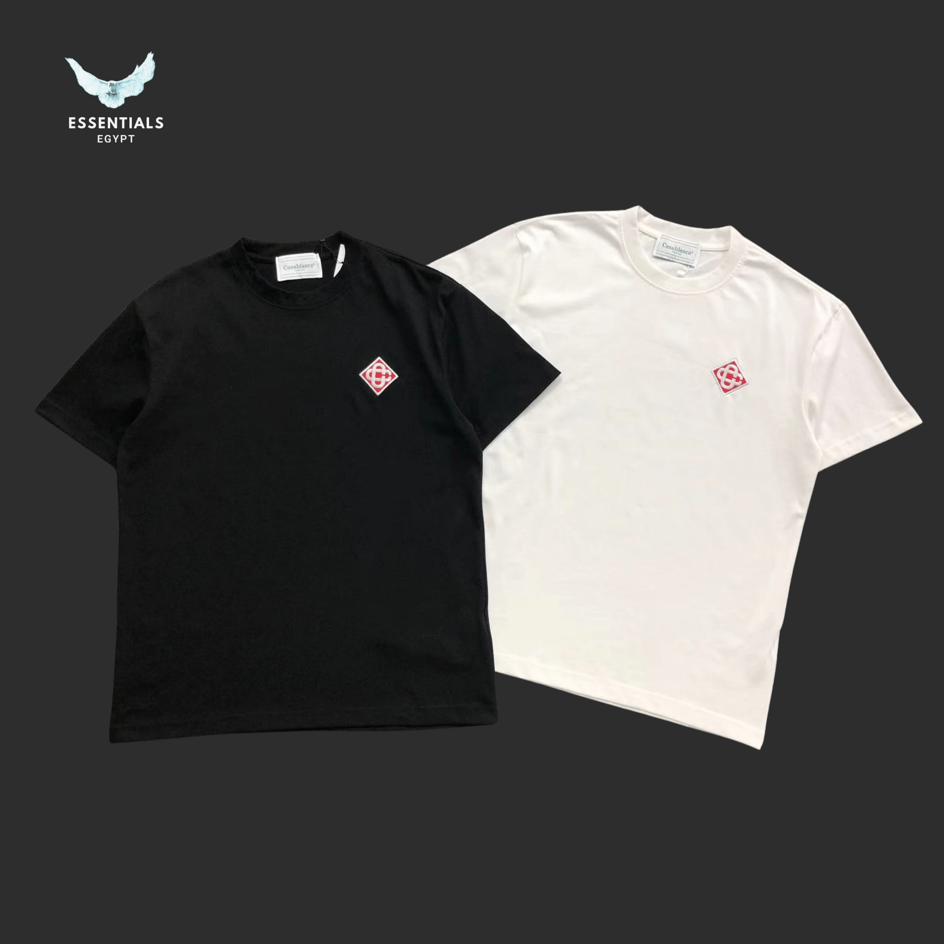 Casablanca T-Shirt – Mini Diamond Logo - ESSENTIALS EGYPT