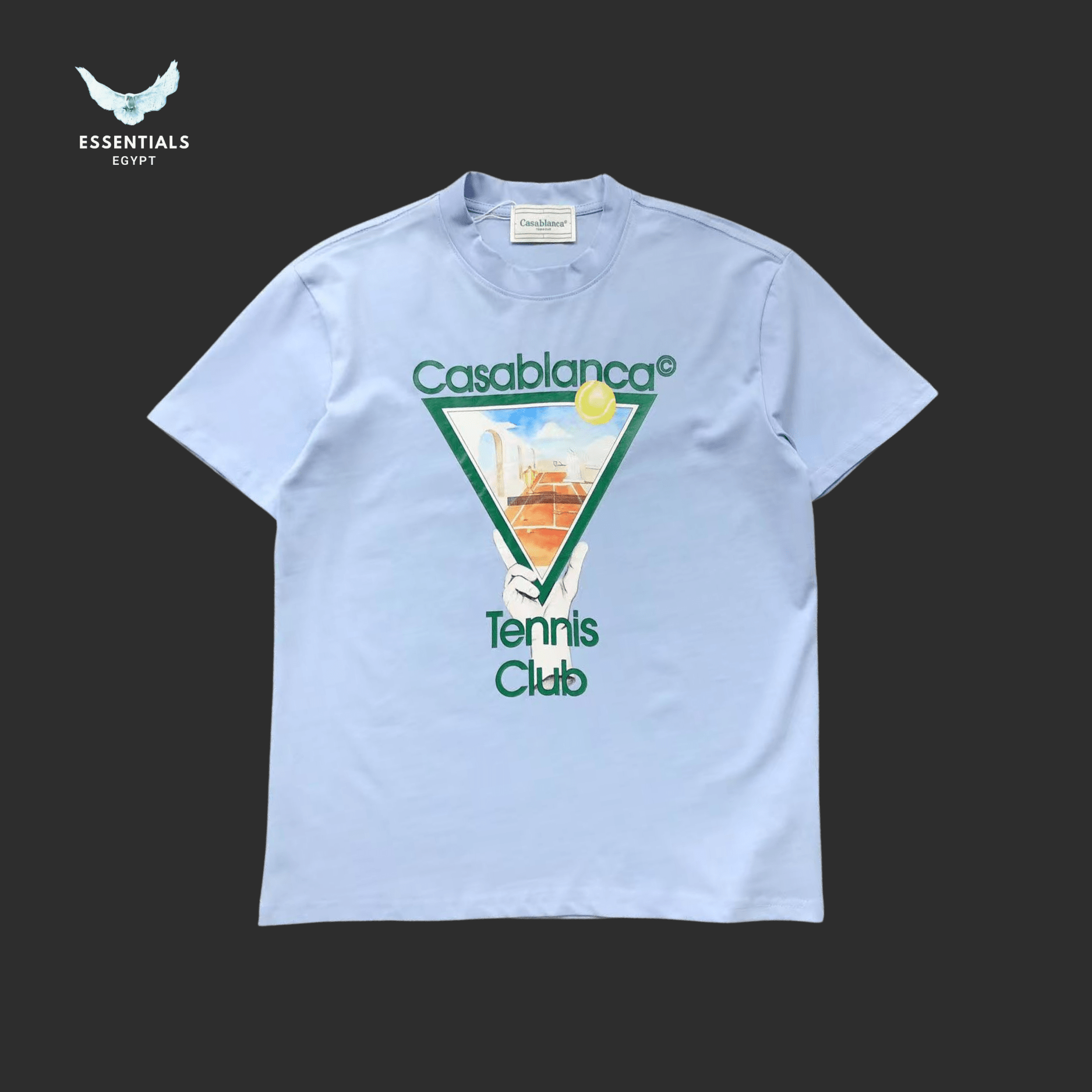 Casablanca T-Shirt – Tennis Club Logo - ESSENTIALS EGYPT