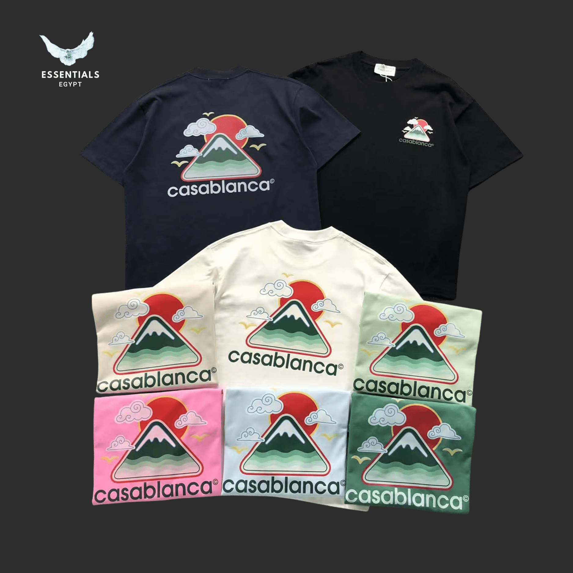 Casablanca Montagne Ondulée T-Shirt - ESSENTIALS EGYPT