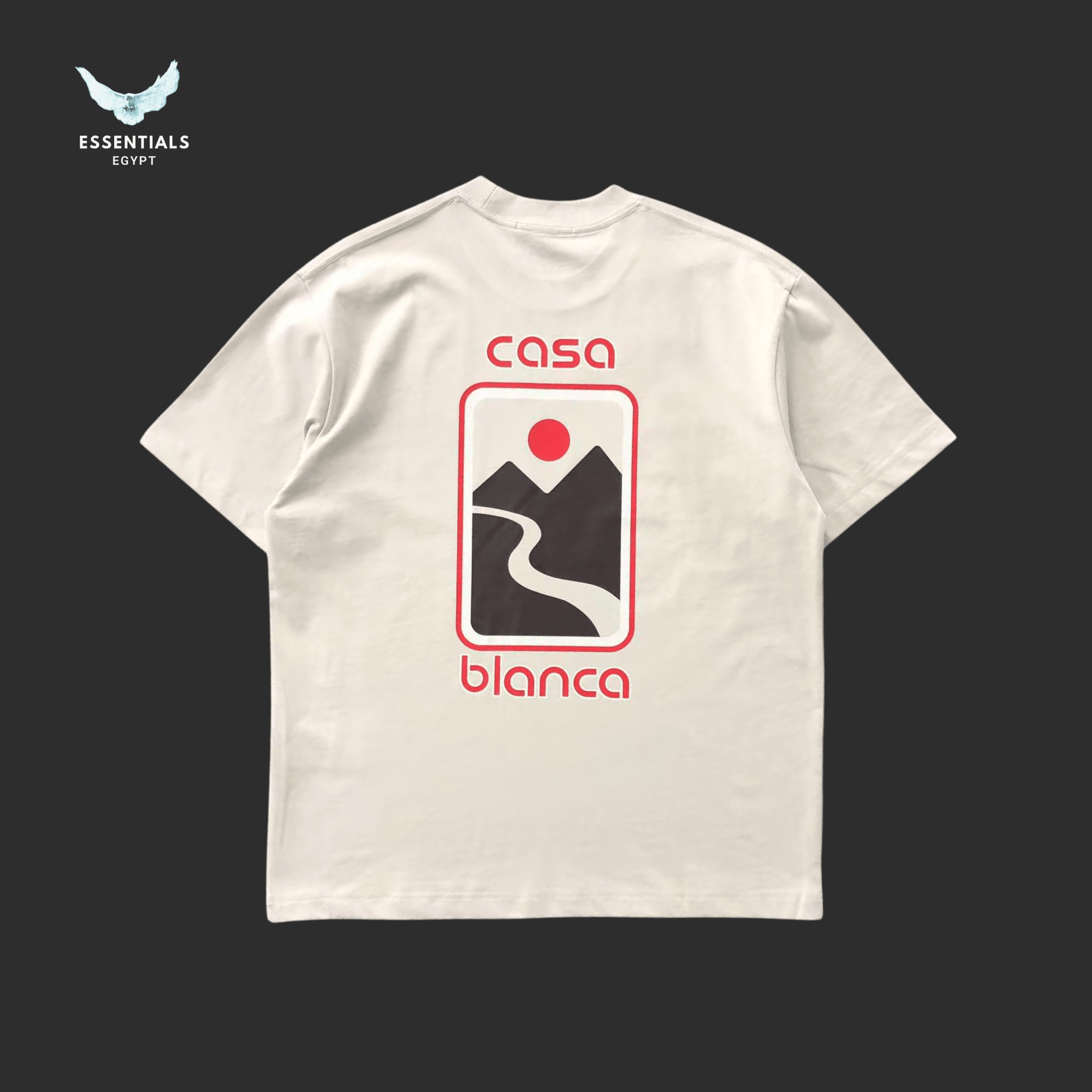 Casablanca Sunset Valley T-Shirt - ESSENTIALS EGYPT