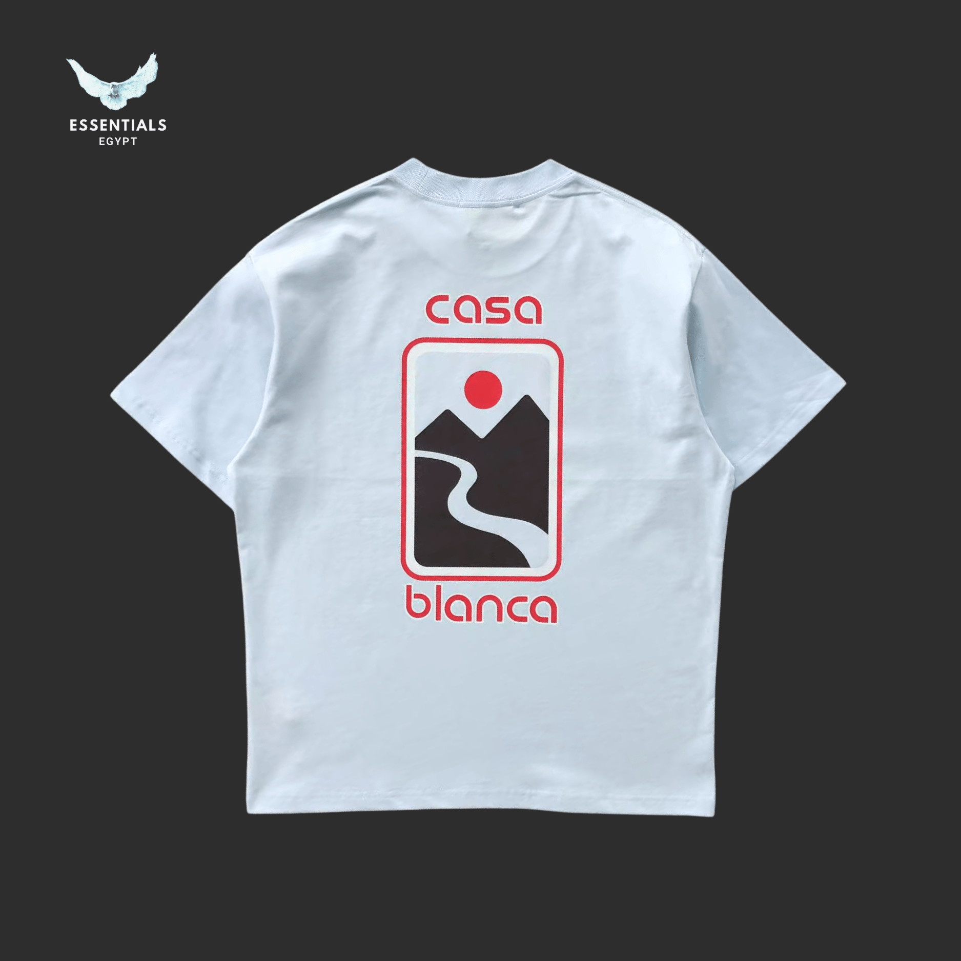 Casablanca Sunset Valley T-Shirt - ESSENTIALS EGYPT