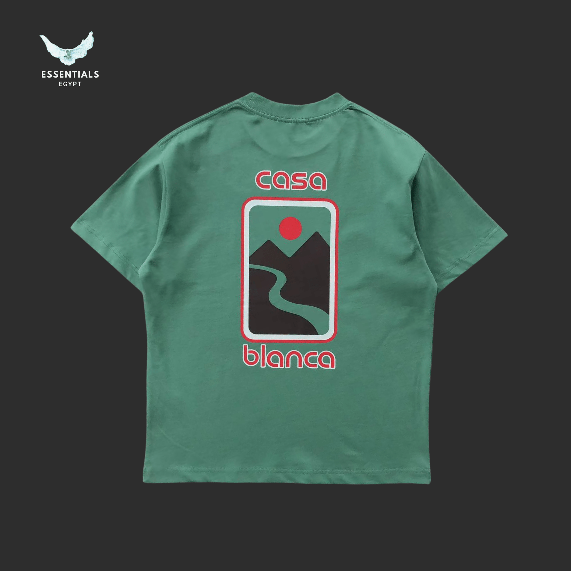 Casablanca Sunset Valley T-Shirt - ESSENTIALS EGYPT