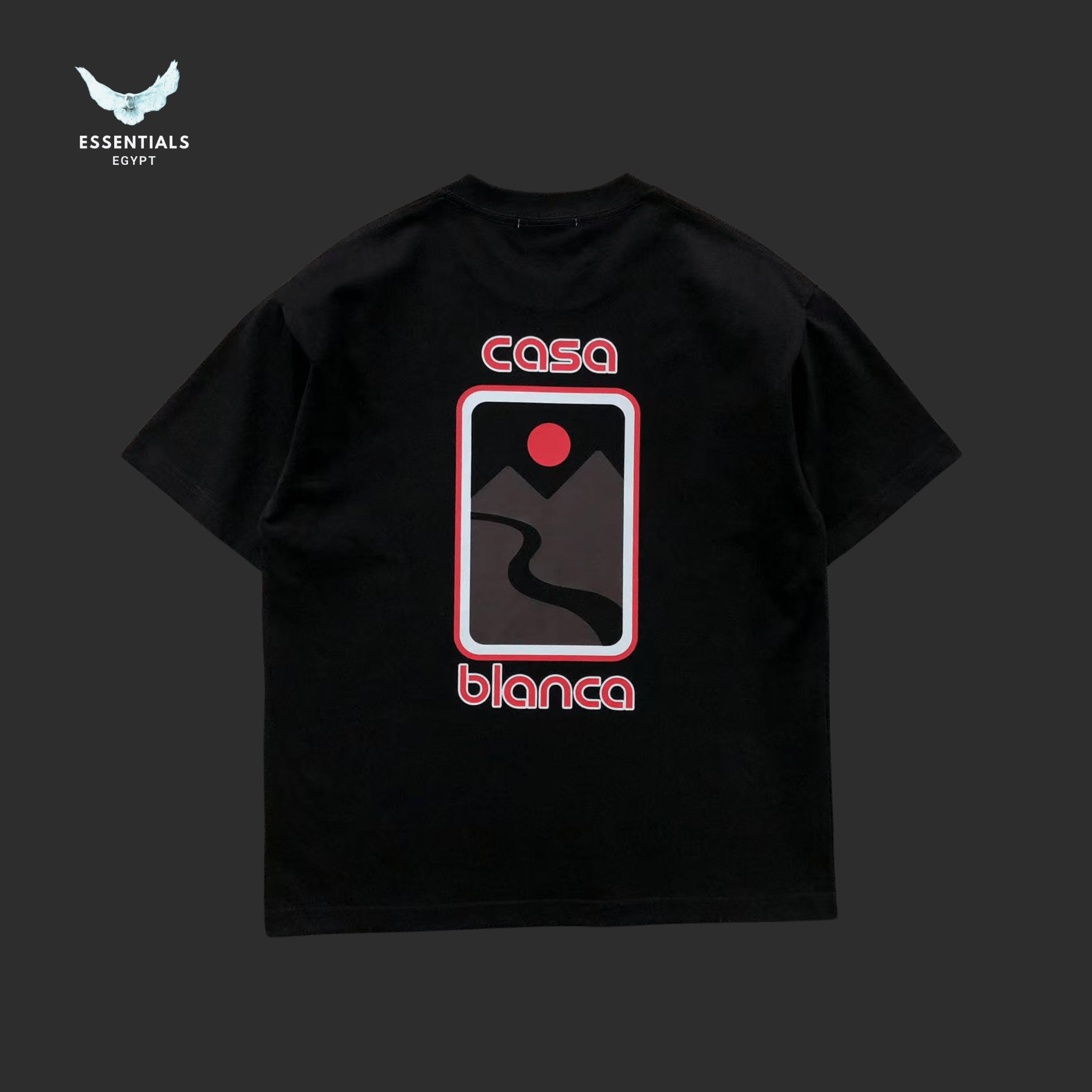 Casablanca Sunset Valley T-Shirt - ESSENTIALS EGYPT