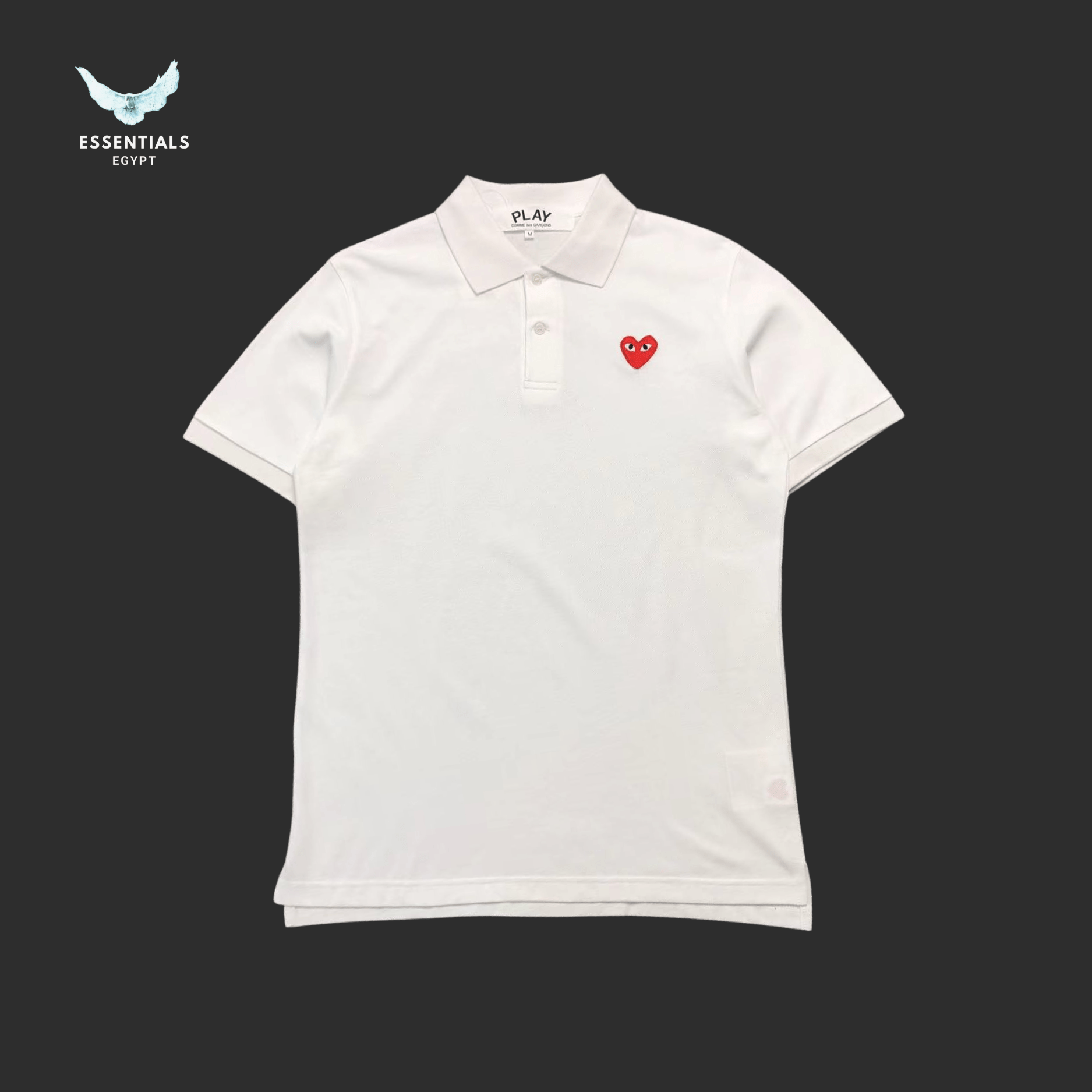 CDG Play Polo – Multi Heart Logo - ESSENTIALS EGYPT