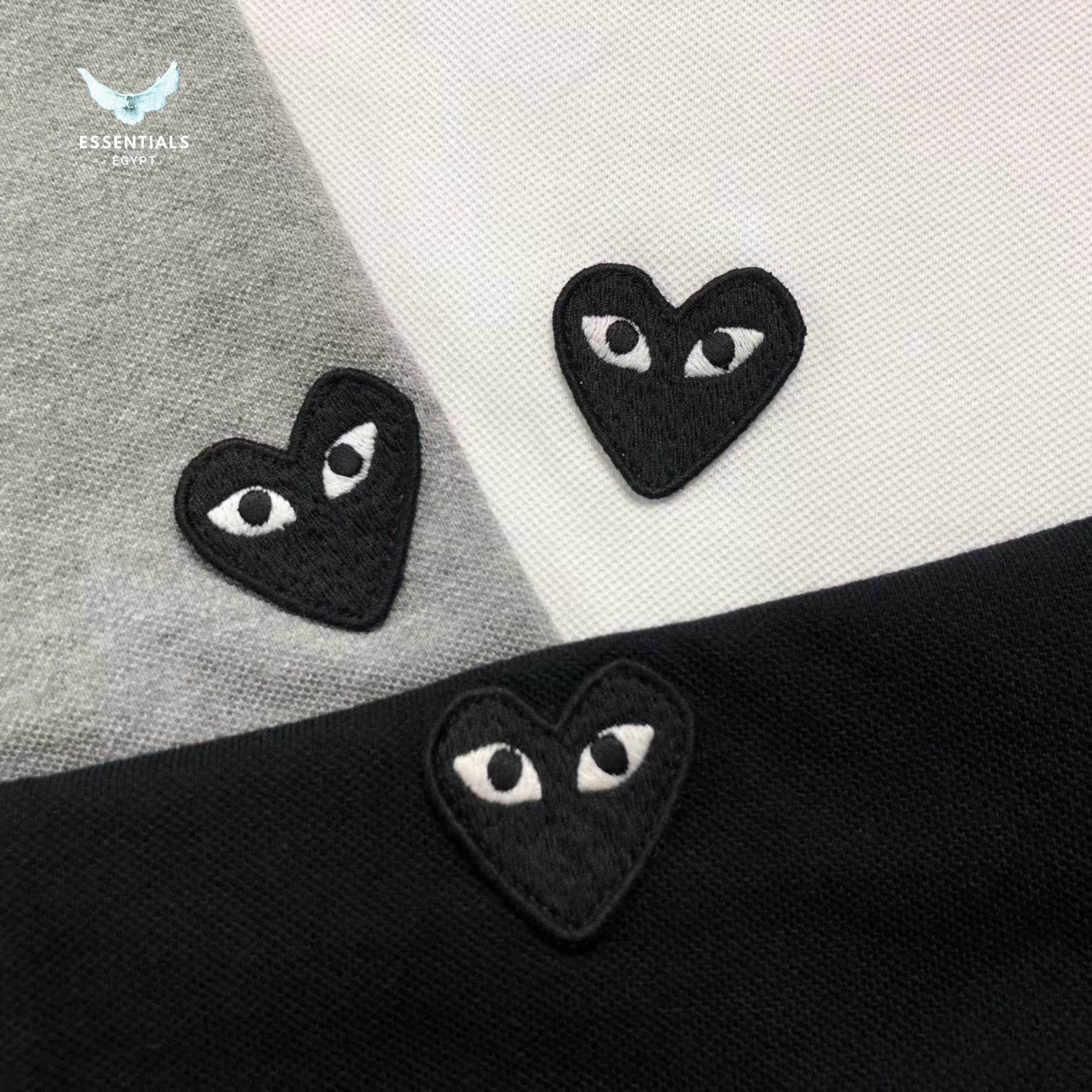 CDG Play Polo – Navy Heart Logo