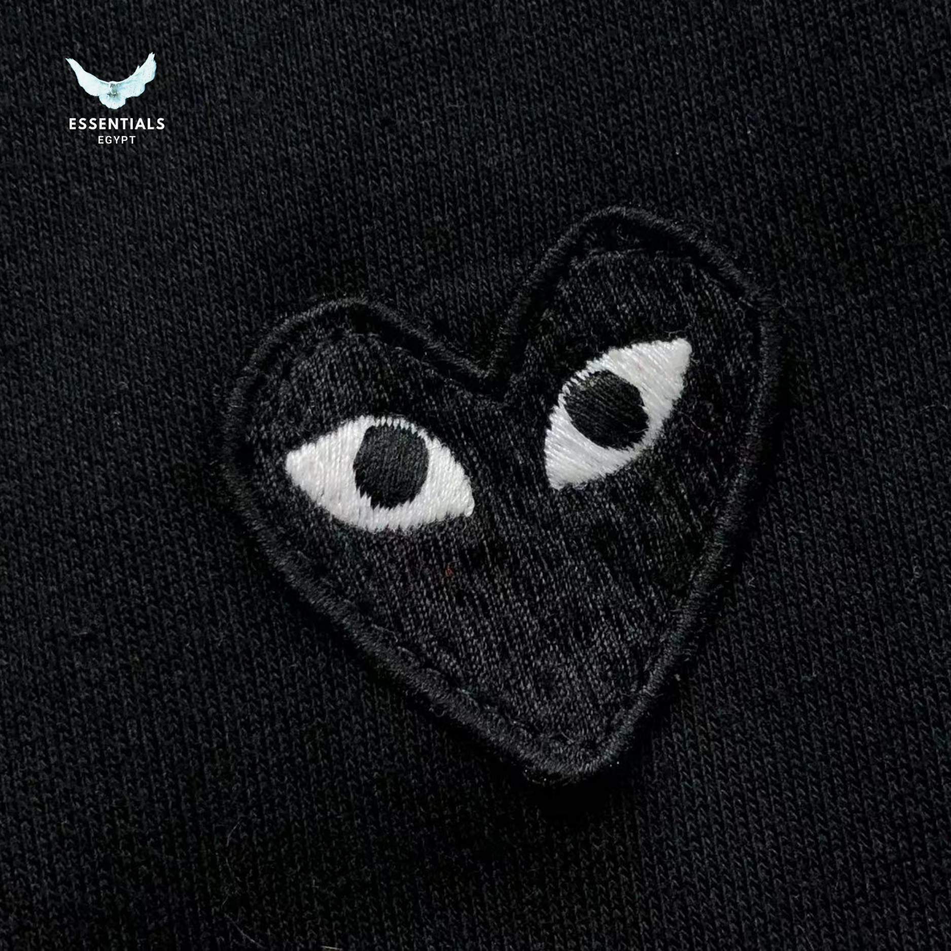 CDG Play Shorts – Black Dual Logo