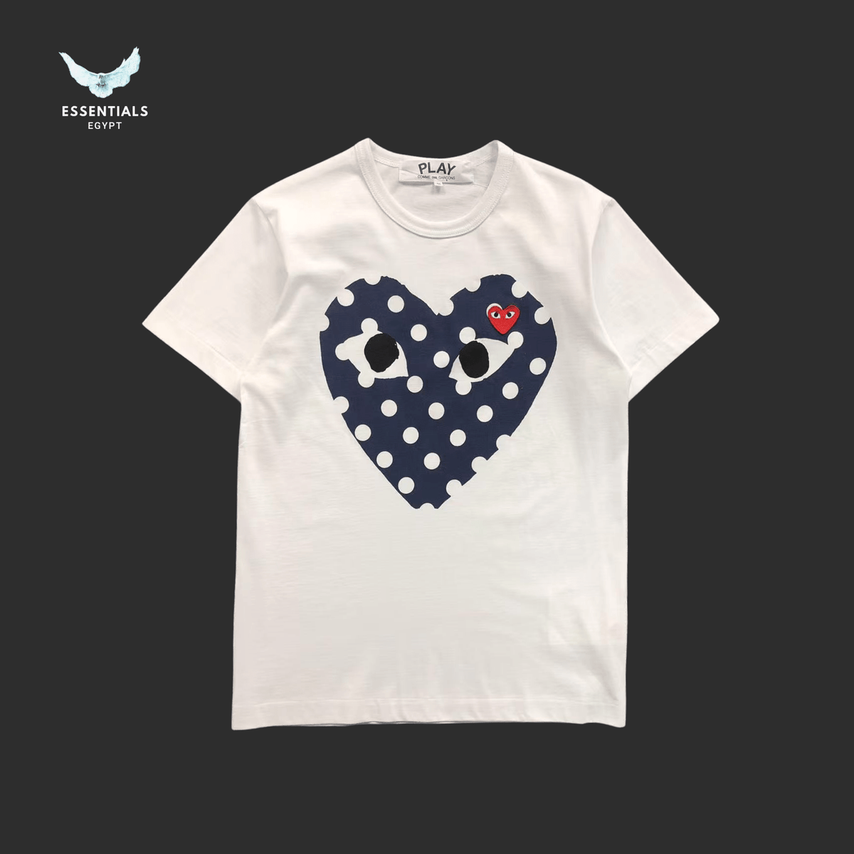CDG Polka Dot Heart T-Shirt Egypt | Essentials EG