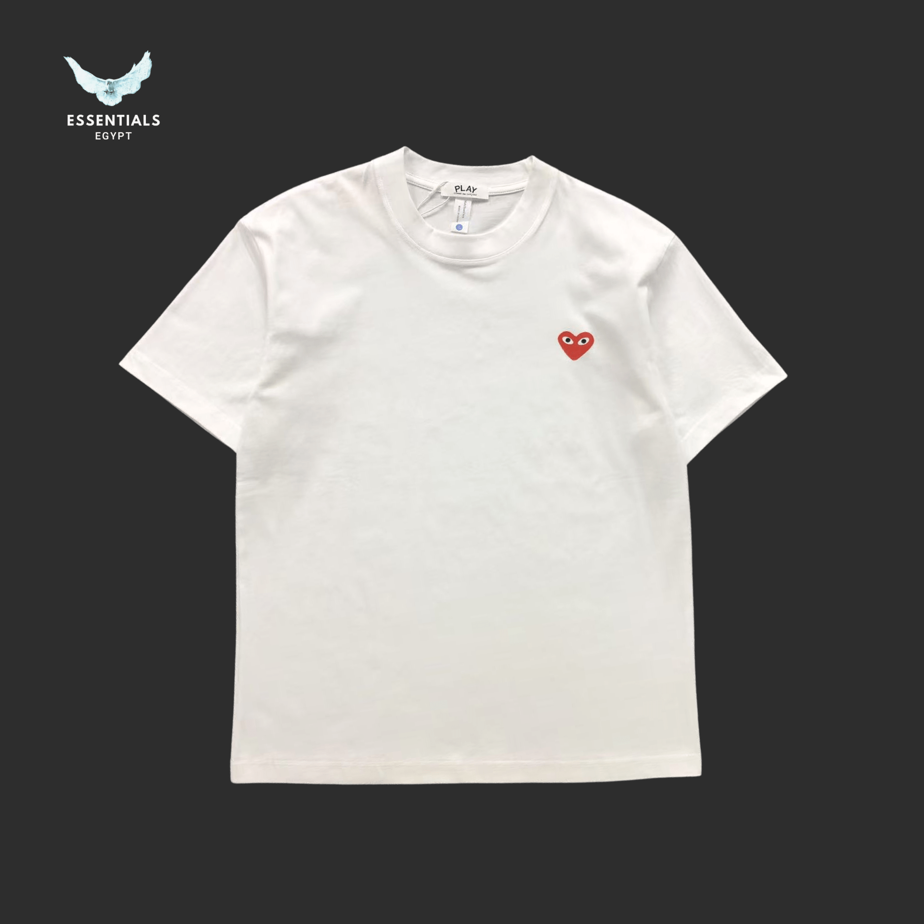 CDG Play T-Shirt – Red Heart Logo - ESSENTIALS EGYPT