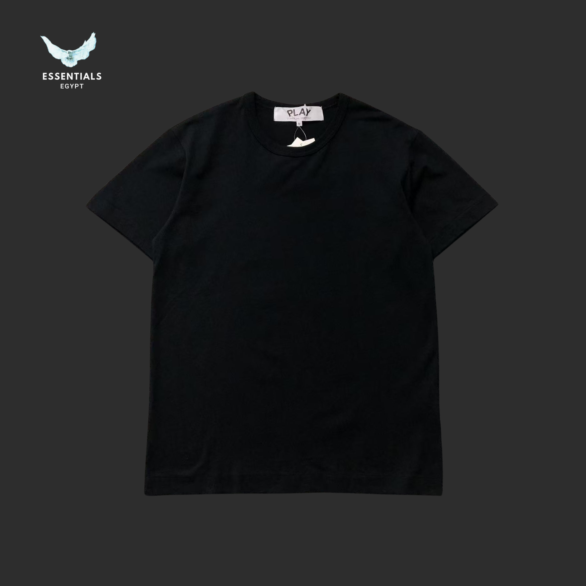 CDG Play T-Shirt – Small Red Heart Patch - ESSENTIALS EGYPT