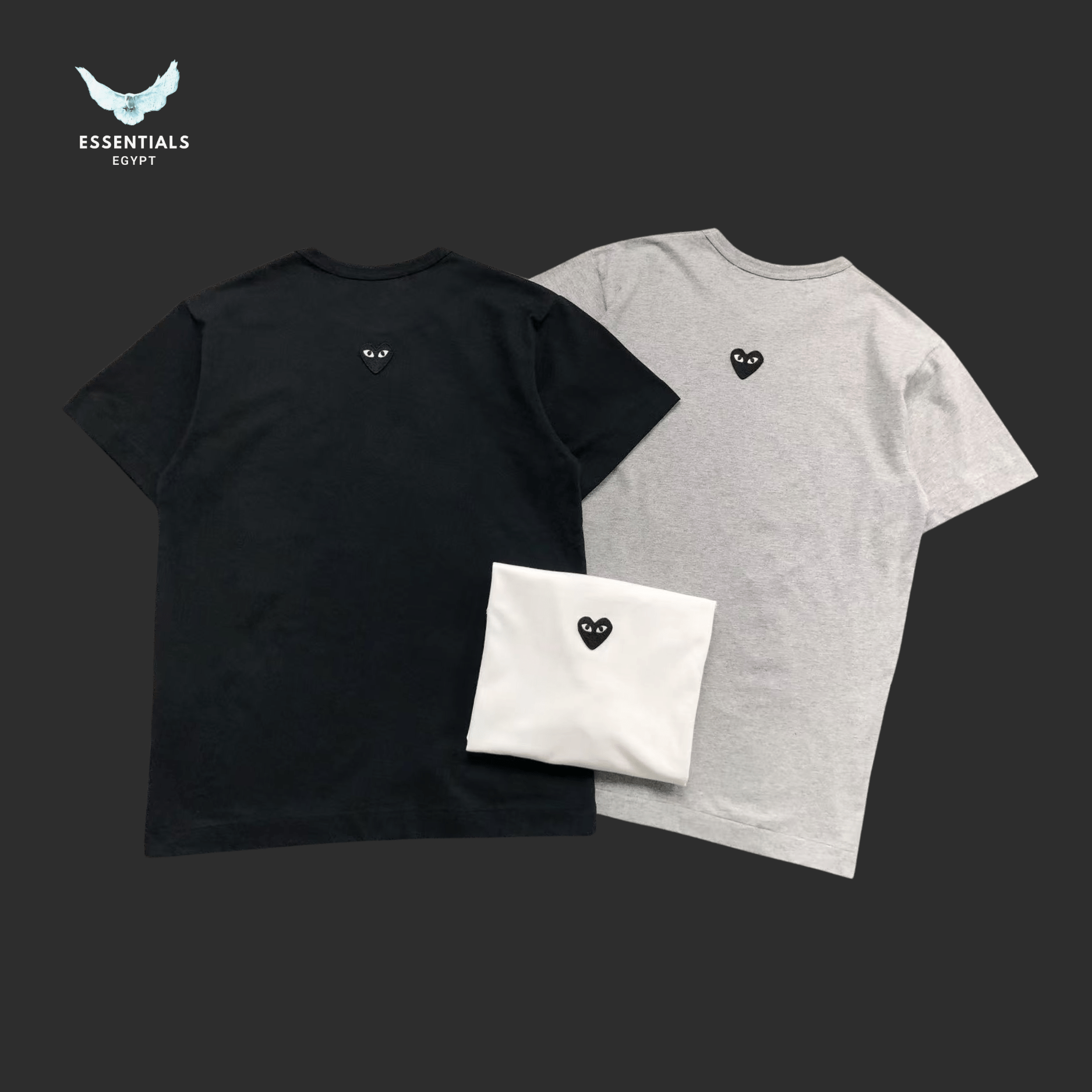 CDG Play T-Shirt – Mini Black Heart Logo - ESSENTIALS EGYPT