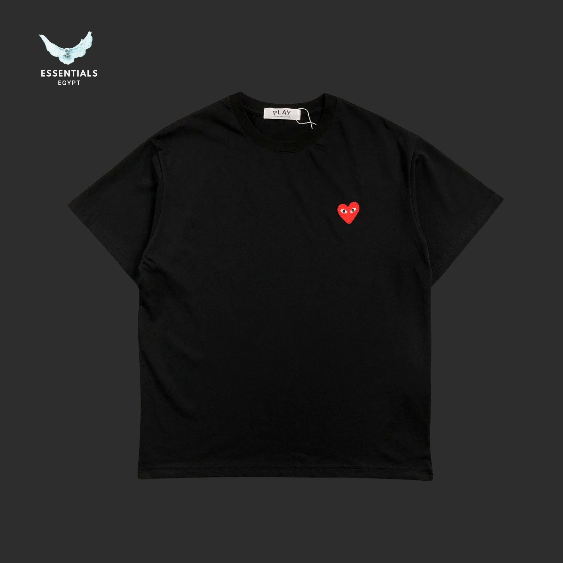 CDG Play T-Shirt – Red Heart Logo - ESSENTIALS EGYPT