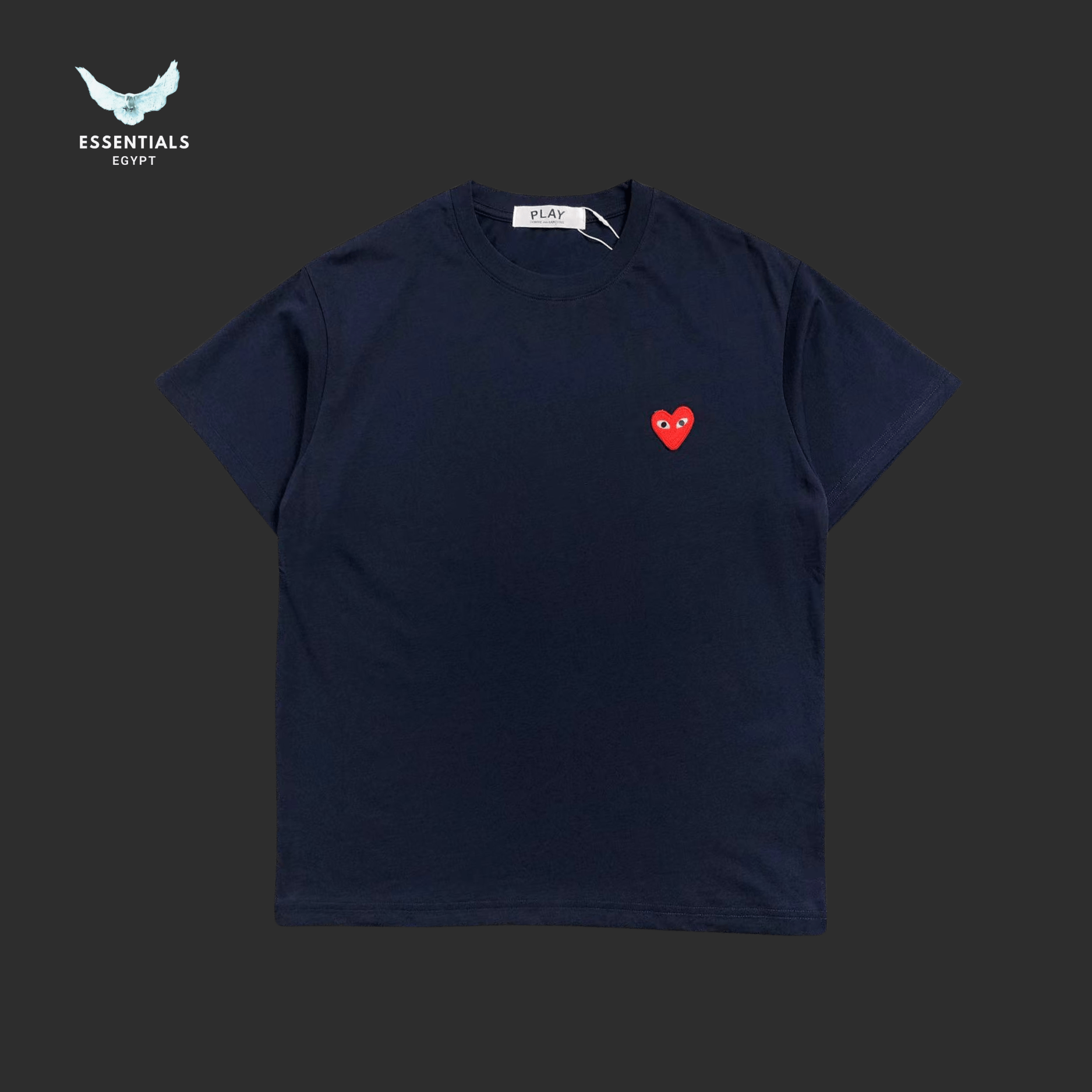 CDG Play T-Shirt – Red Heart Logo - ESSENTIALS EGYPT