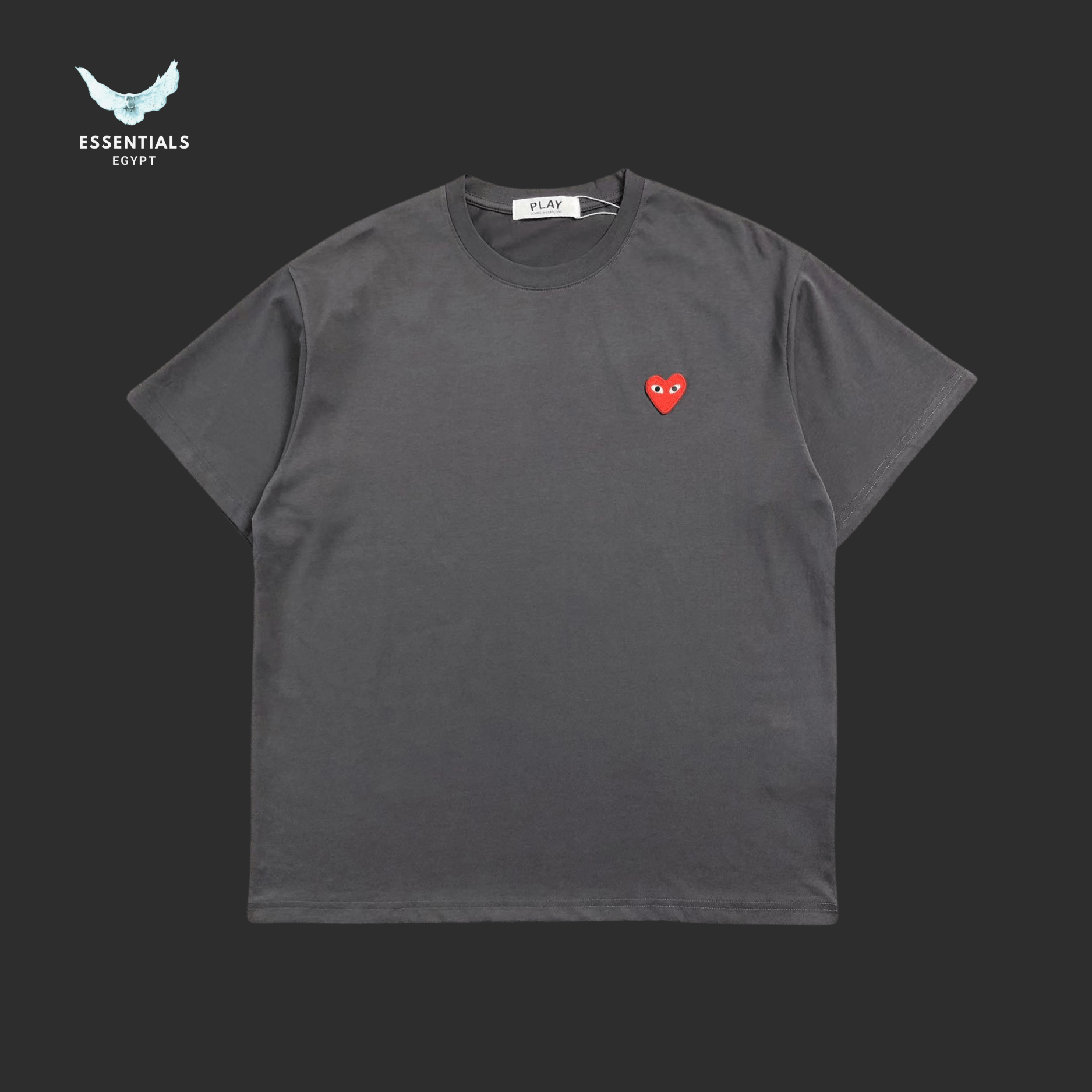 CDG Play T-Shirt – Red Heart Logo - ESSENTIALS EGYPT