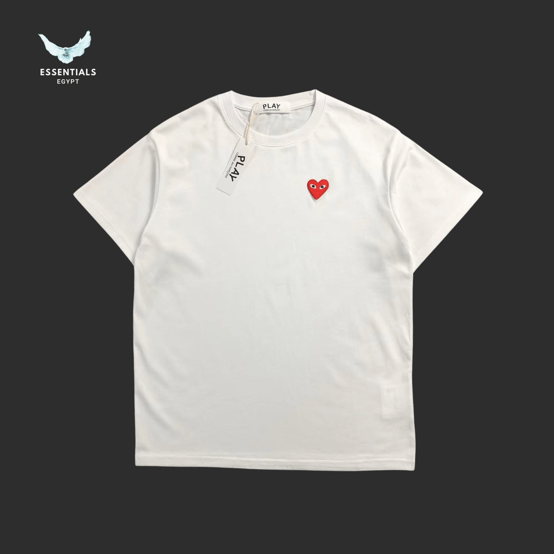 CDG Play T-Shirt – Red Heart Logo - ESSENTIALS EGYPT
