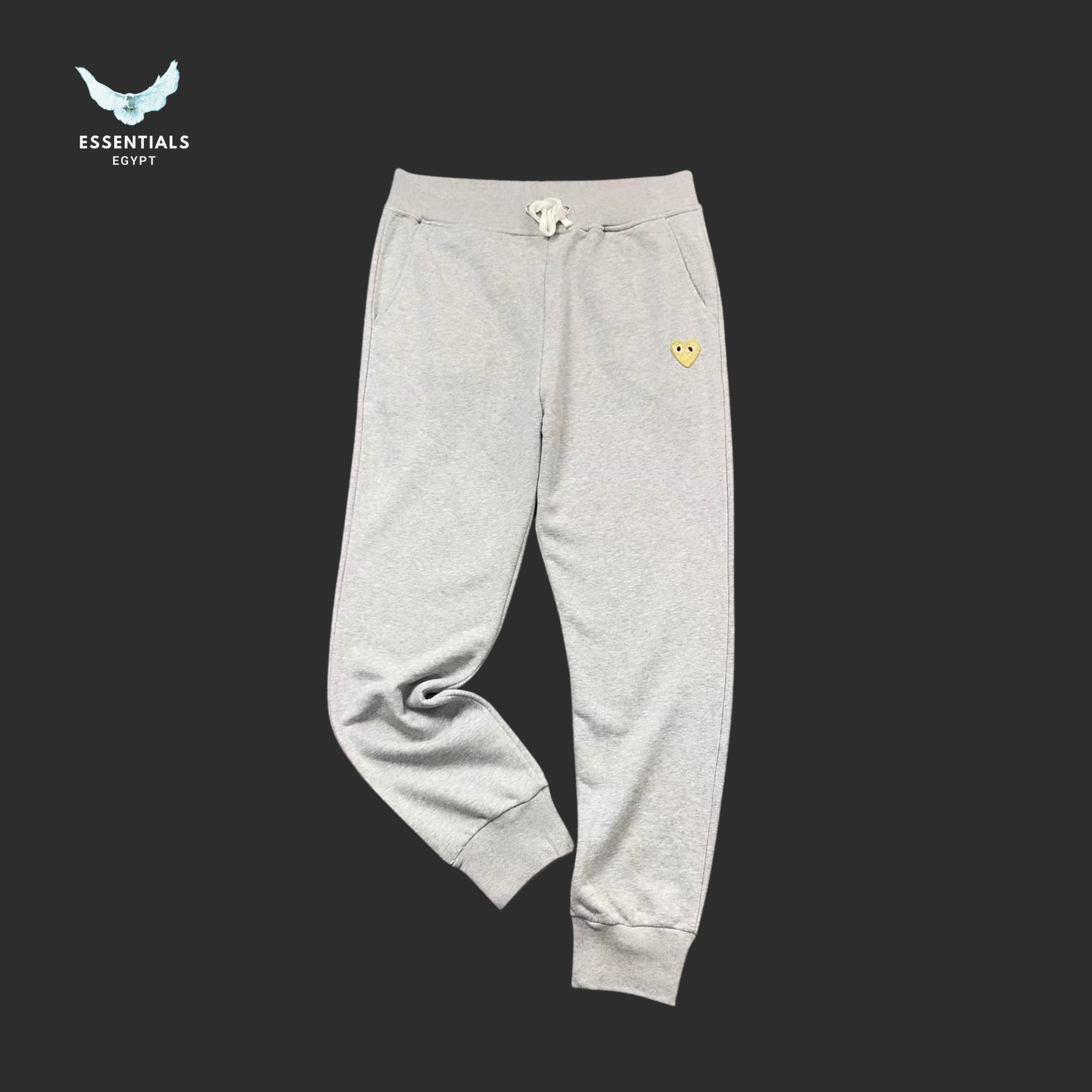 CDG Play Trousers – Gold Heart