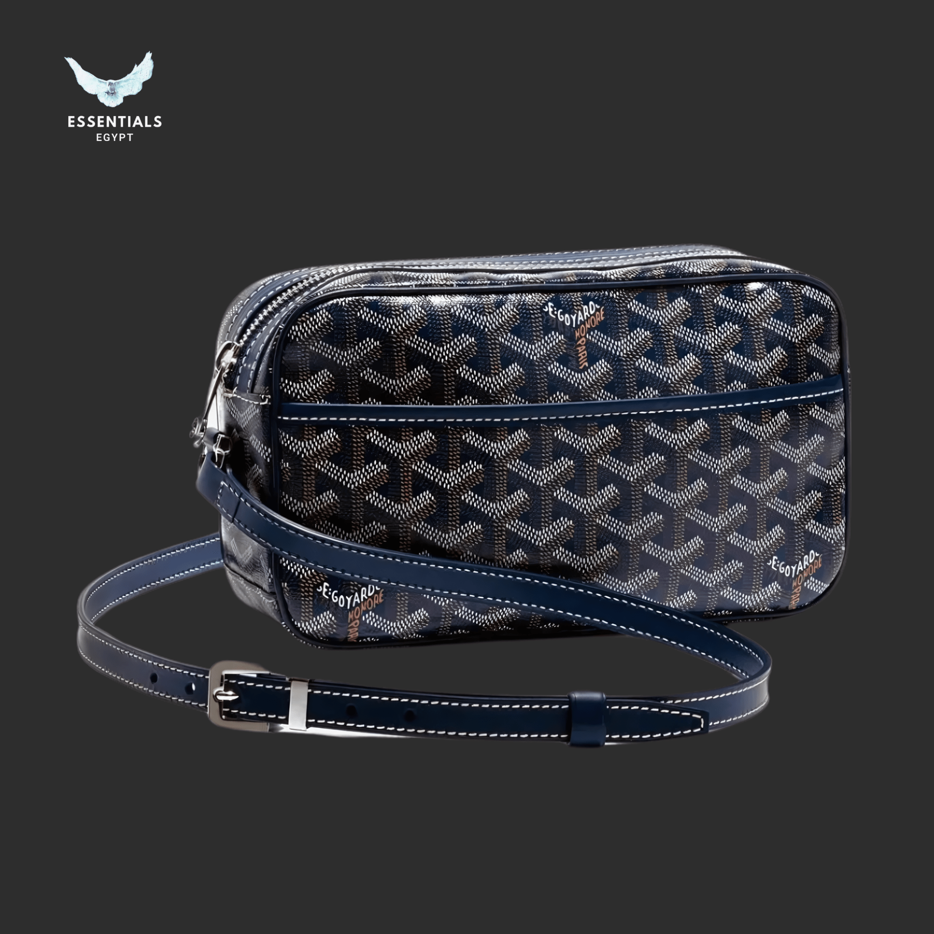 Goyard Navy PM Bag Egypt Essentials EG