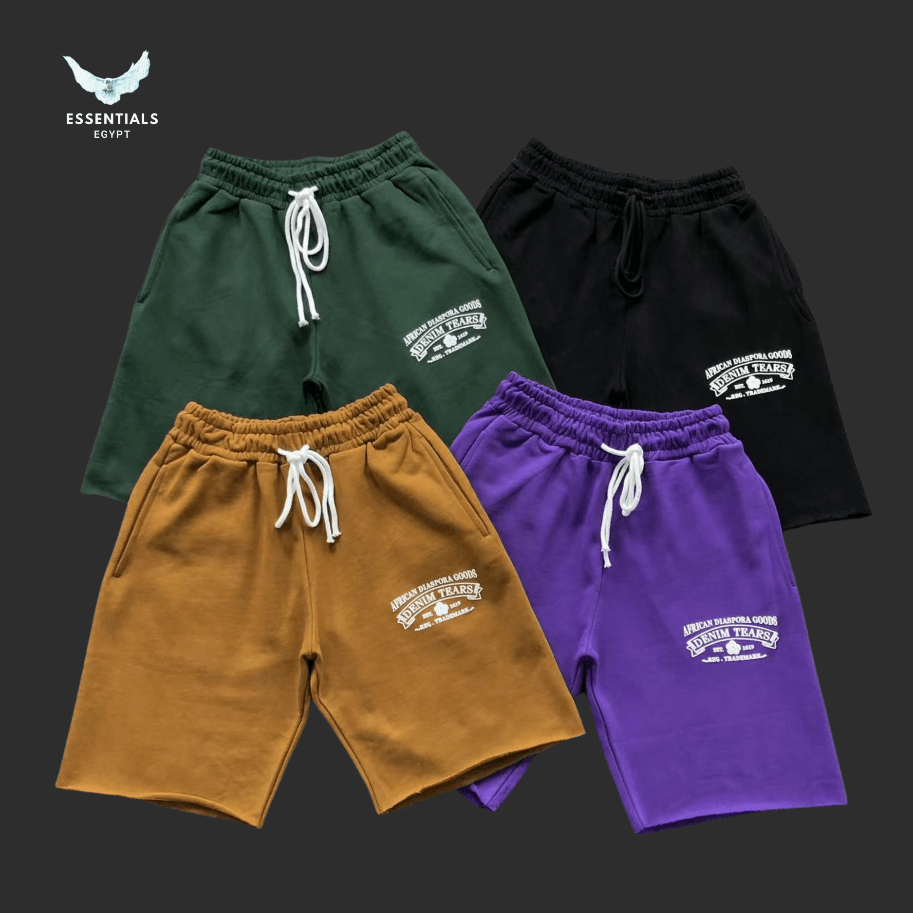 Denim Tears Shorts – Varsity Logo Multi - Color - ESSENTIALS EGYPT