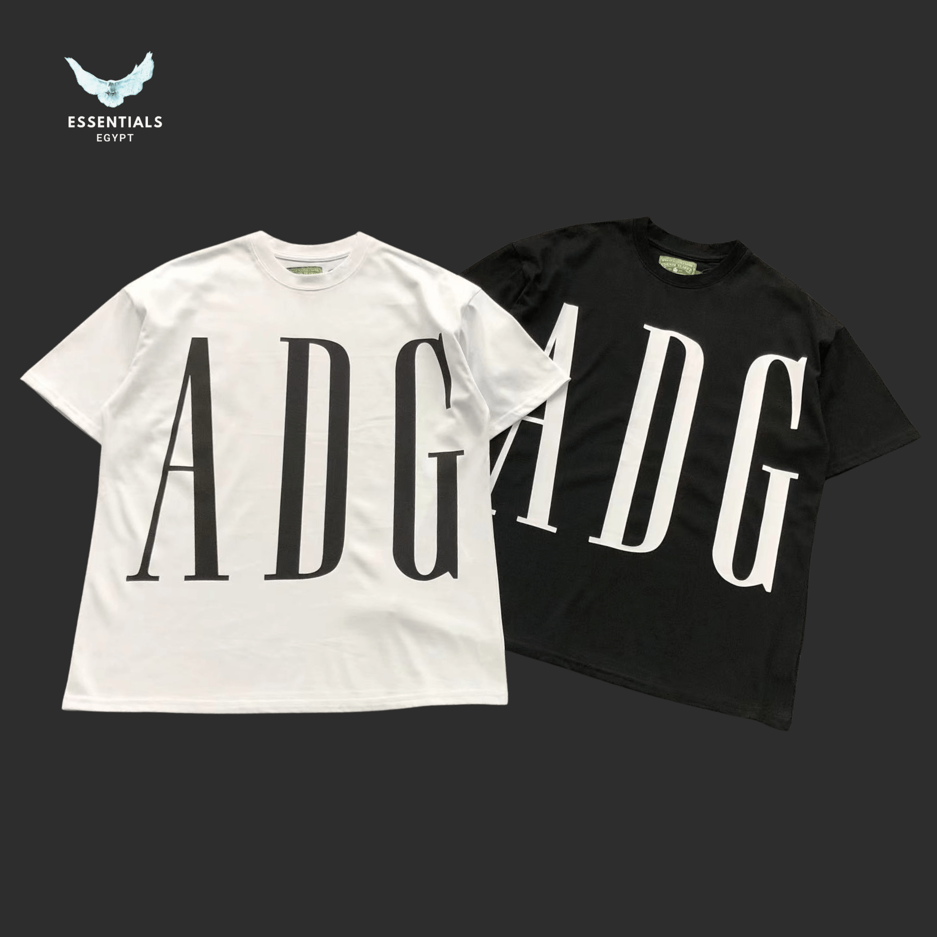 Denim Tears T-Shirt – ADG Oversize Logo - ESSENTIALS EGYPT