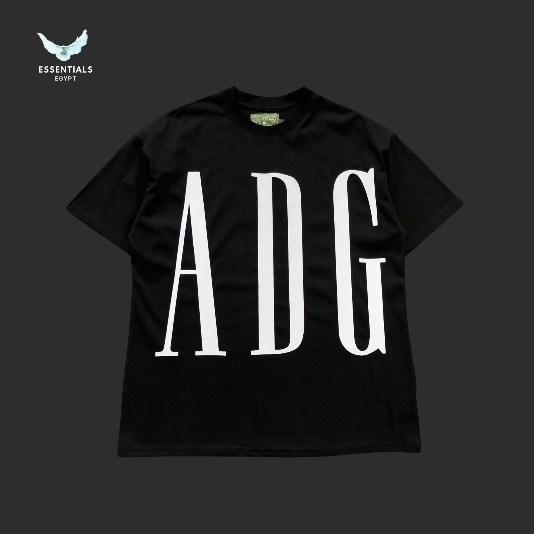 Denim Tears T-Shirt – ADG Oversize Logo - ESSENTIALS EGYPT