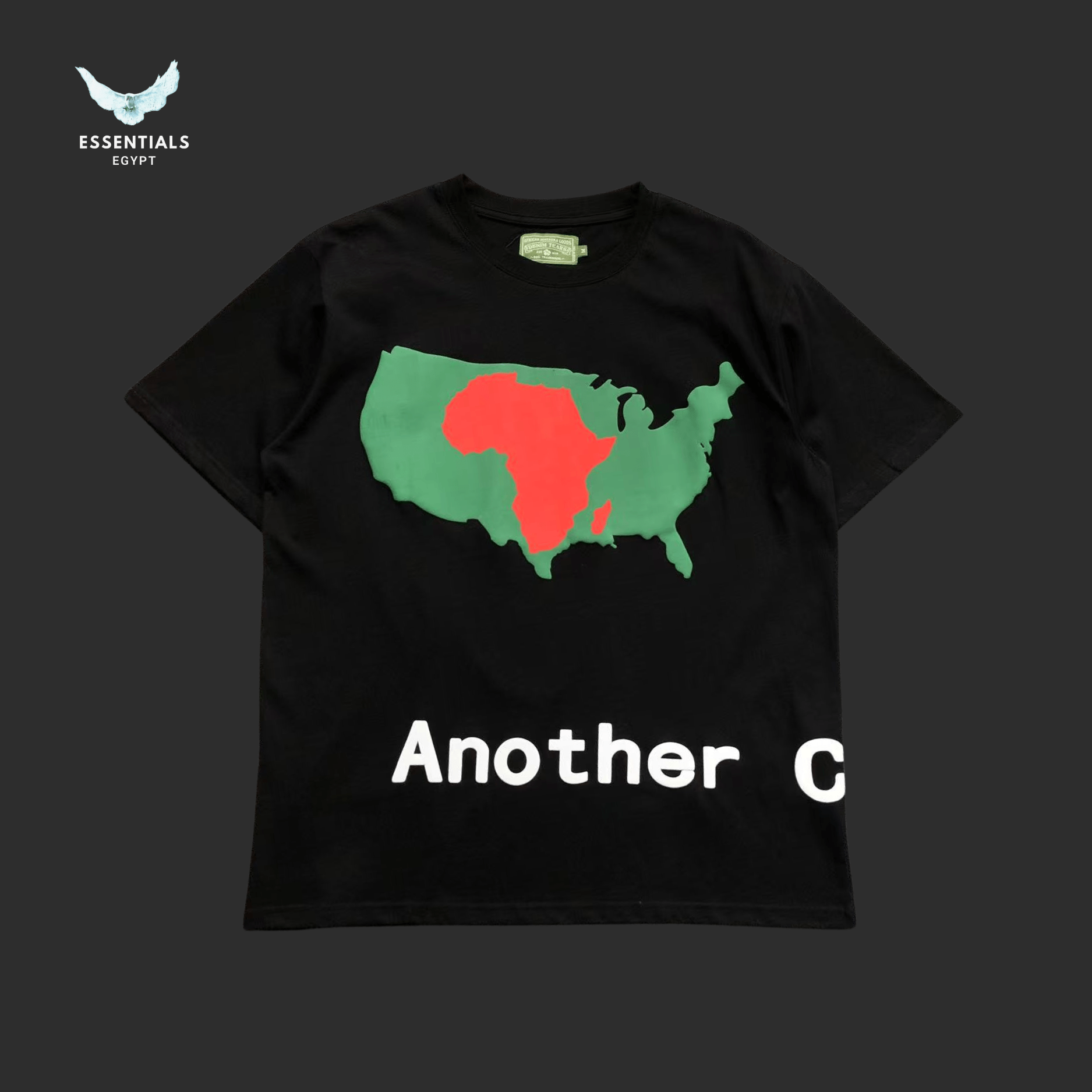 Denim Tears T-Shirt – Map of Africa Graphic - ESSENTIALS EGYPT