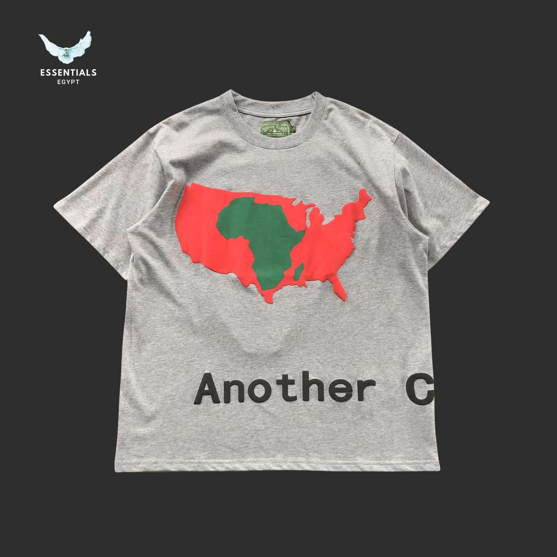Denim Tears T-Shirt – Map of Africa Graphic - ESSENTIALS EGYPT